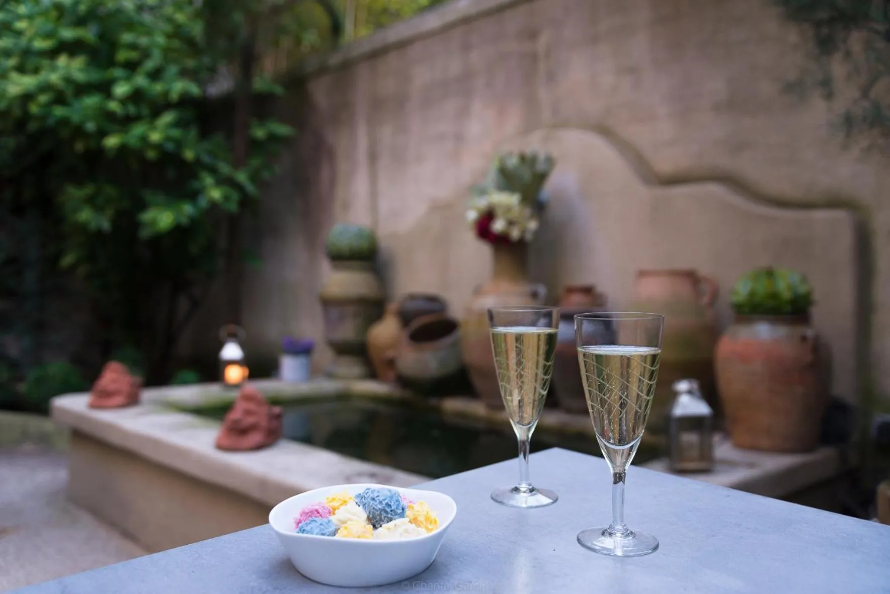 Garden in Hôtel Particulier Le 28 - Spa & Art Luxury Design by Alain Ducasse