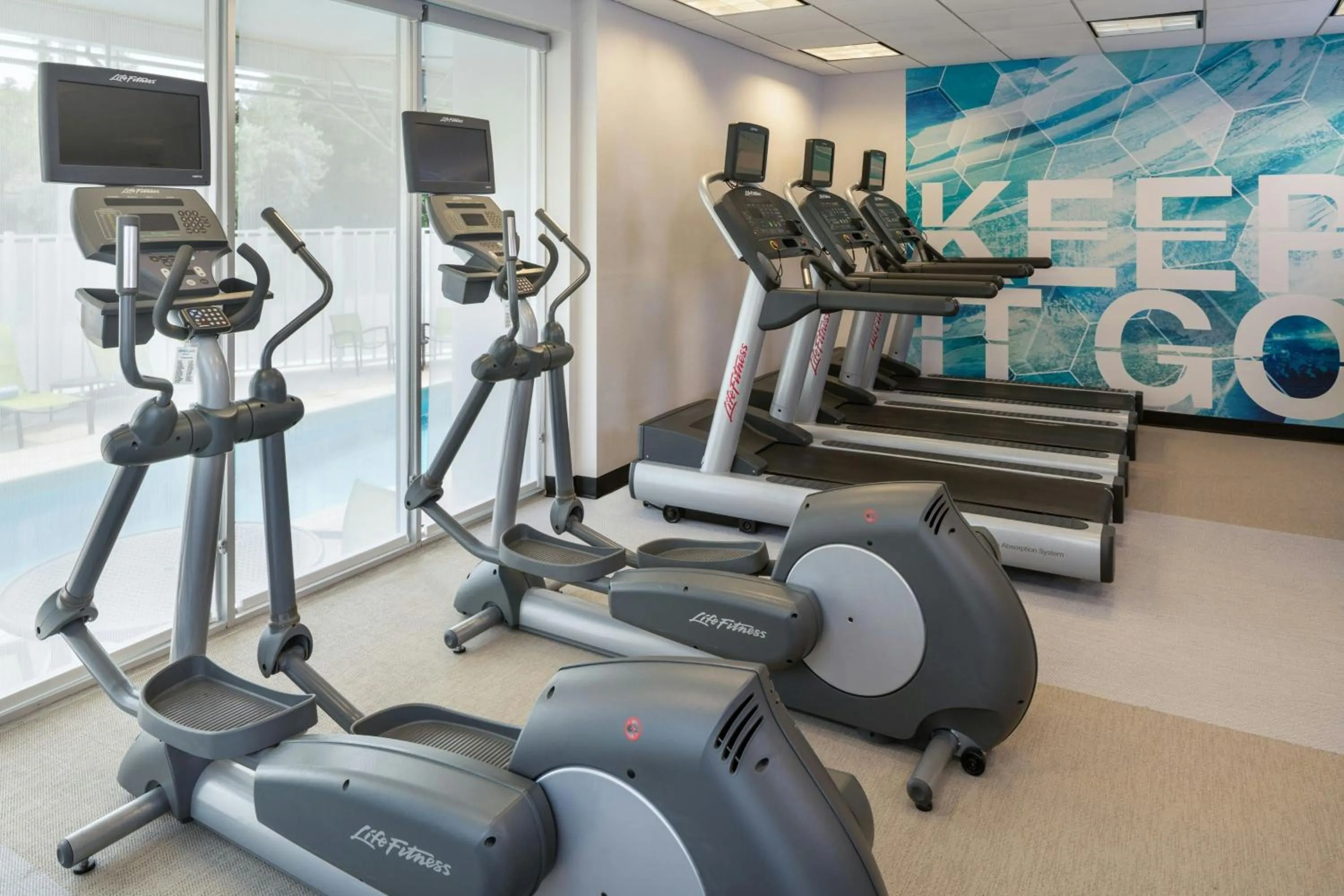 Fitness centre/facilities in SpringHill Suites Miami Downtown/Medical Center