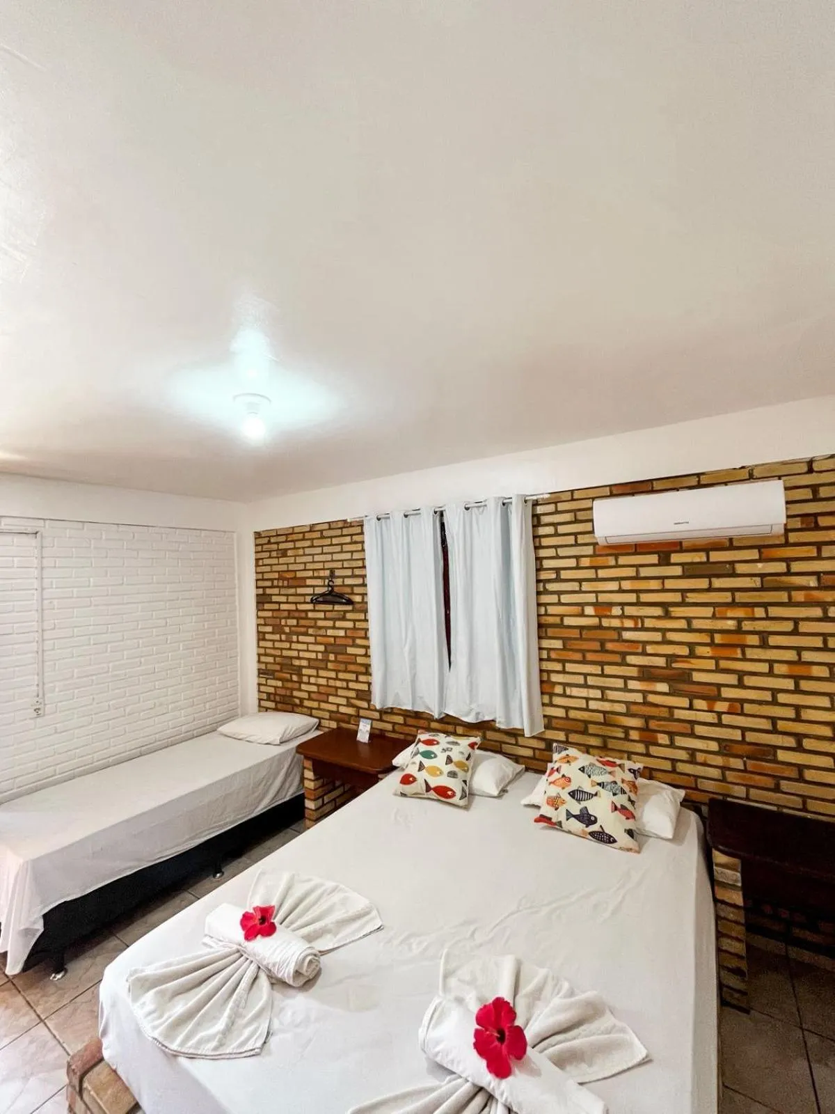 Bed in Pousada La Goduria