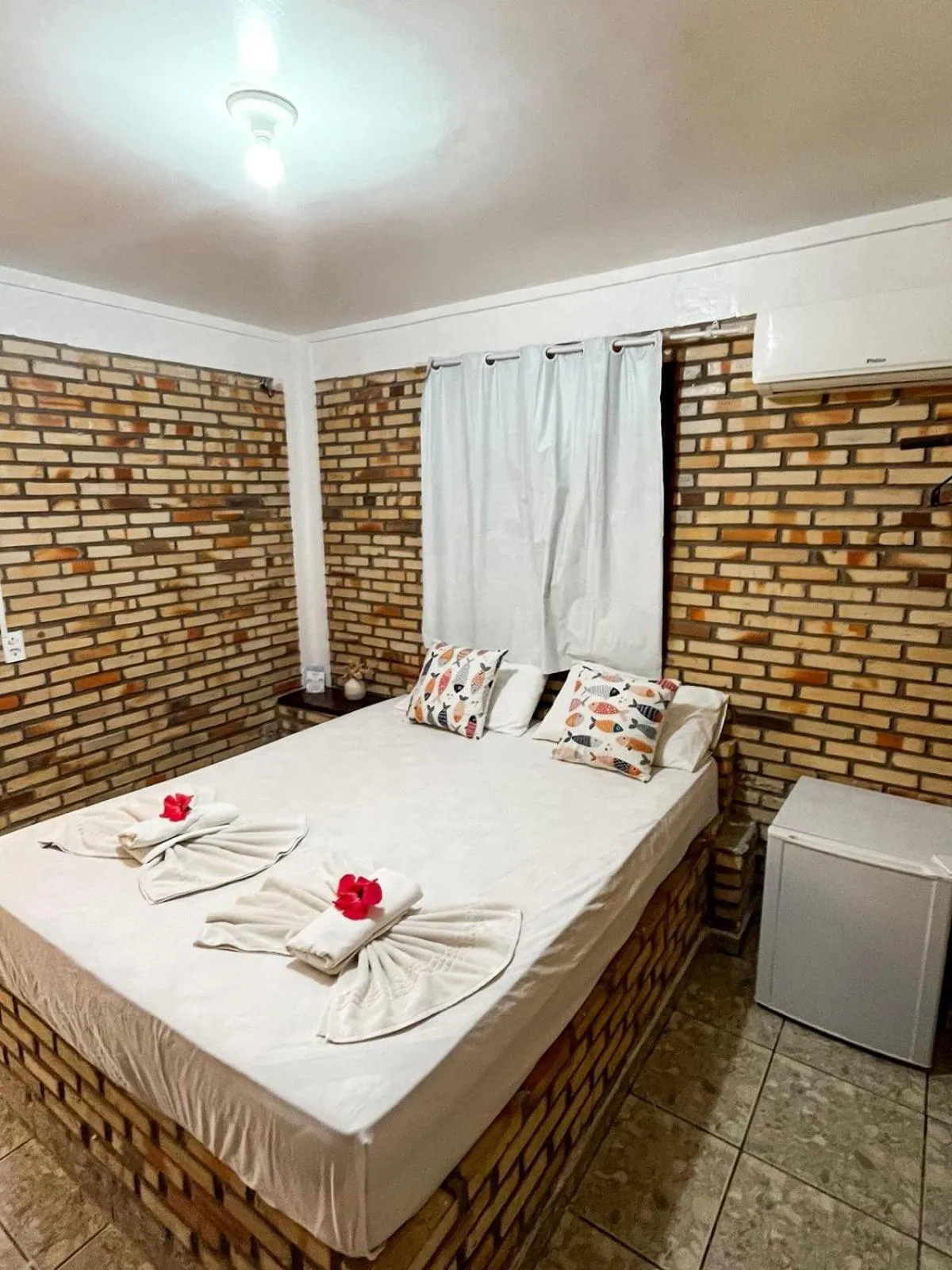 Bed in Pousada La Goduria