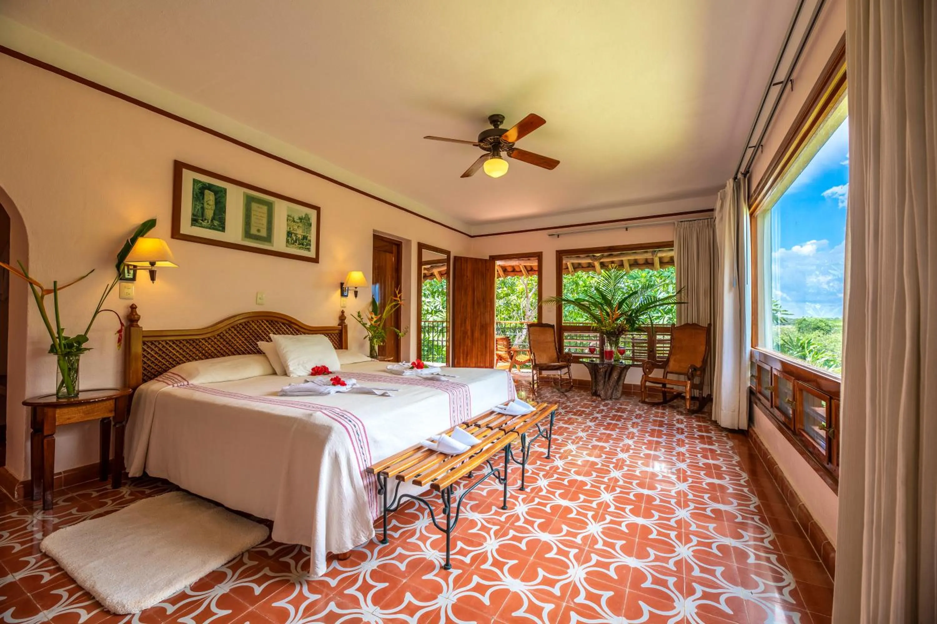 Photo of the whole room, Bed in Hacienda Uxmal Plantation & Museum