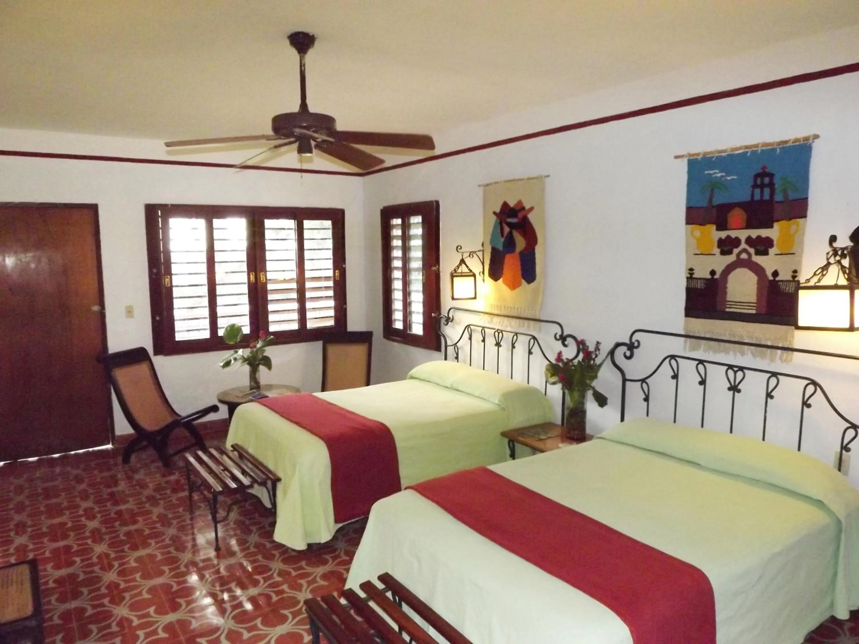 Photo of the whole room, Bed in Hacienda Uxmal Plantation & Museum