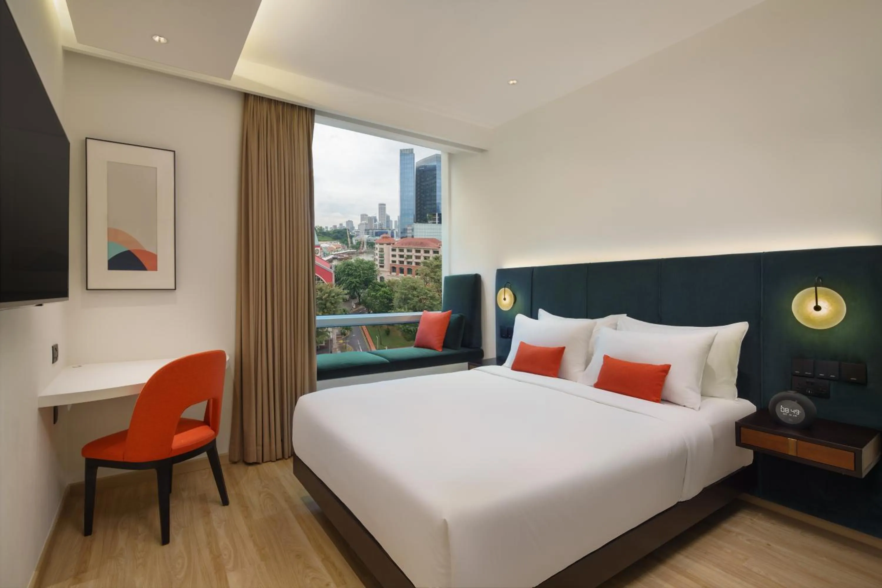 Photo of the whole room, Bed in Park Regis by Prince Singapore