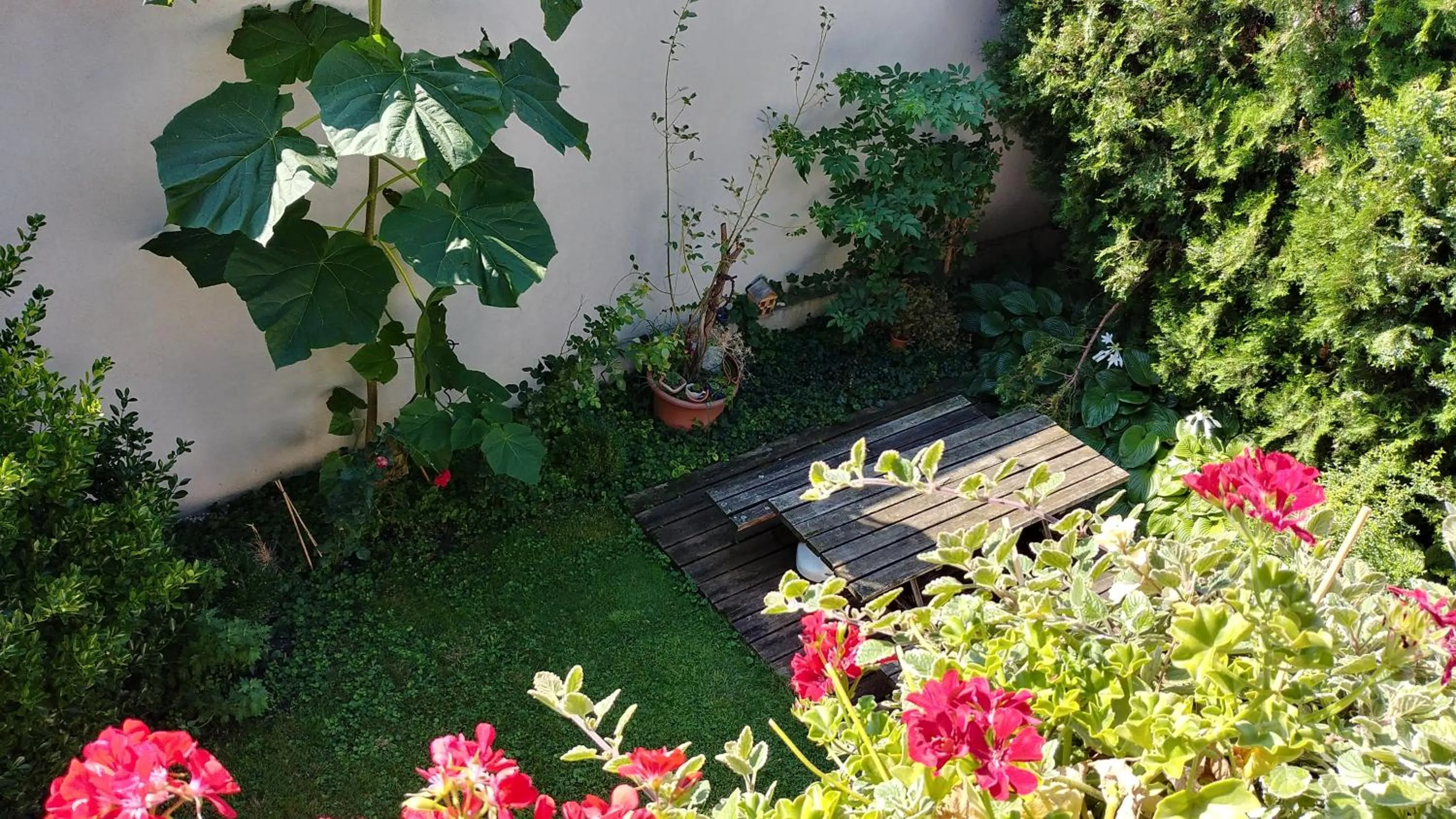 Patio in Ferienherbergen S & J Zeisz