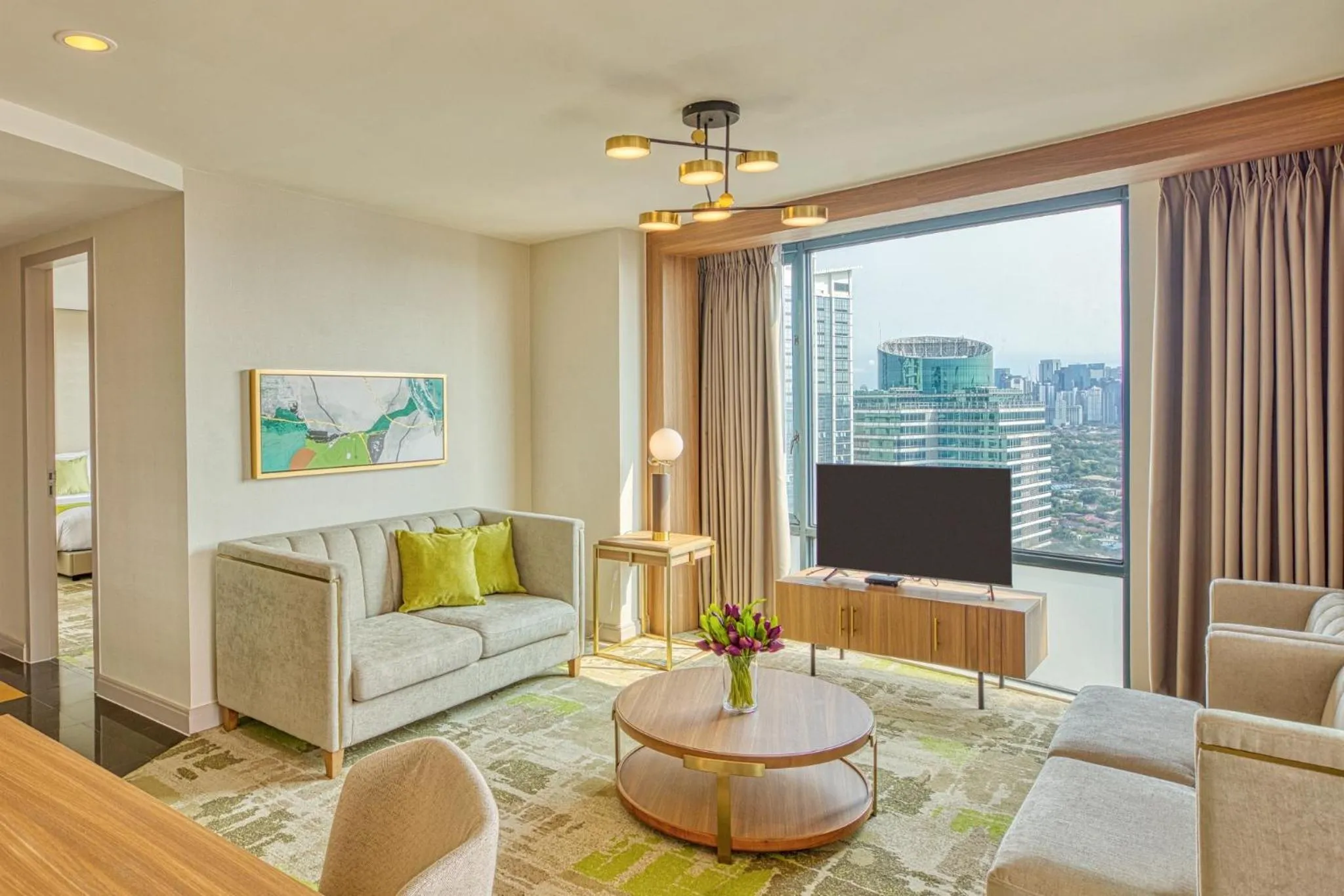 Communal lounge/ TV room in Eastwood Richmonde Hotel Quezon City