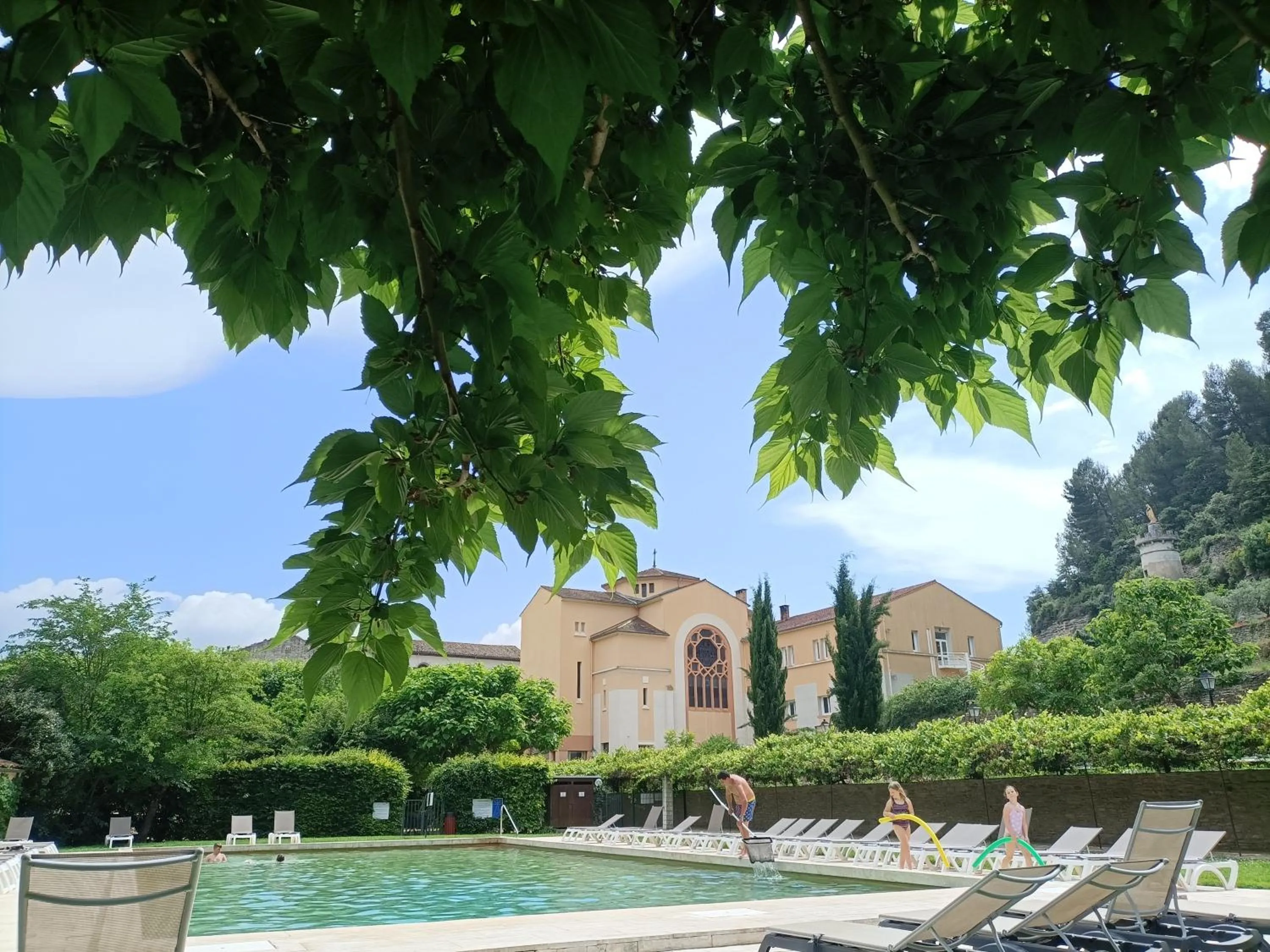 Swimming pool in Hôtellerie Notre Dame de Lumières