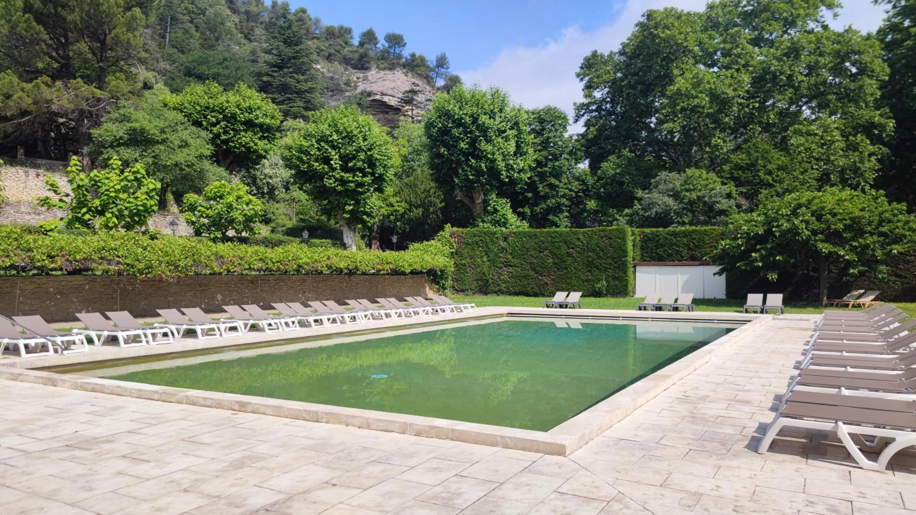 Swimming pool in Hôtellerie Notre Dame de Lumières