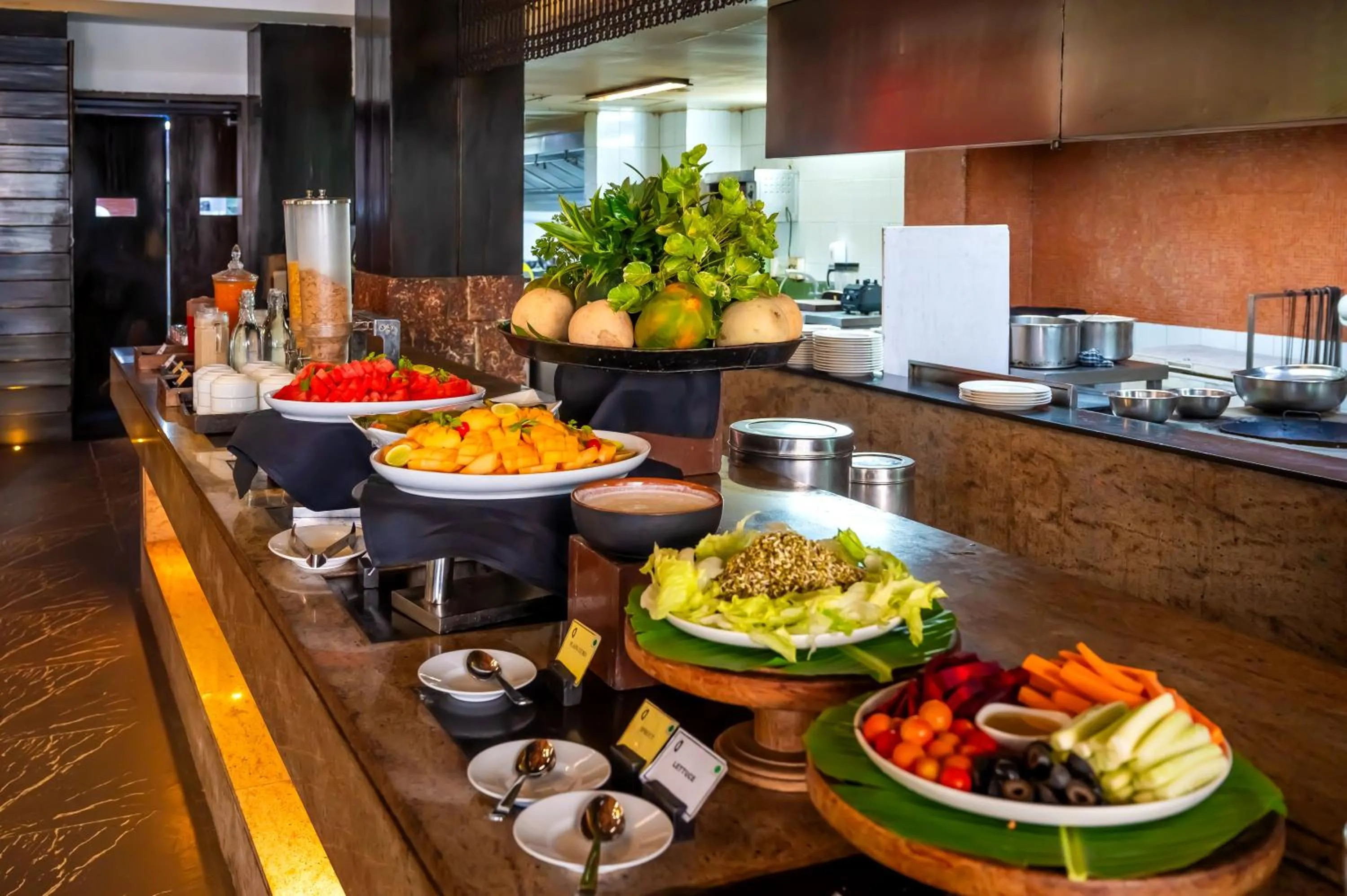 Dining area in O Hotel Goa, Candolim Beach