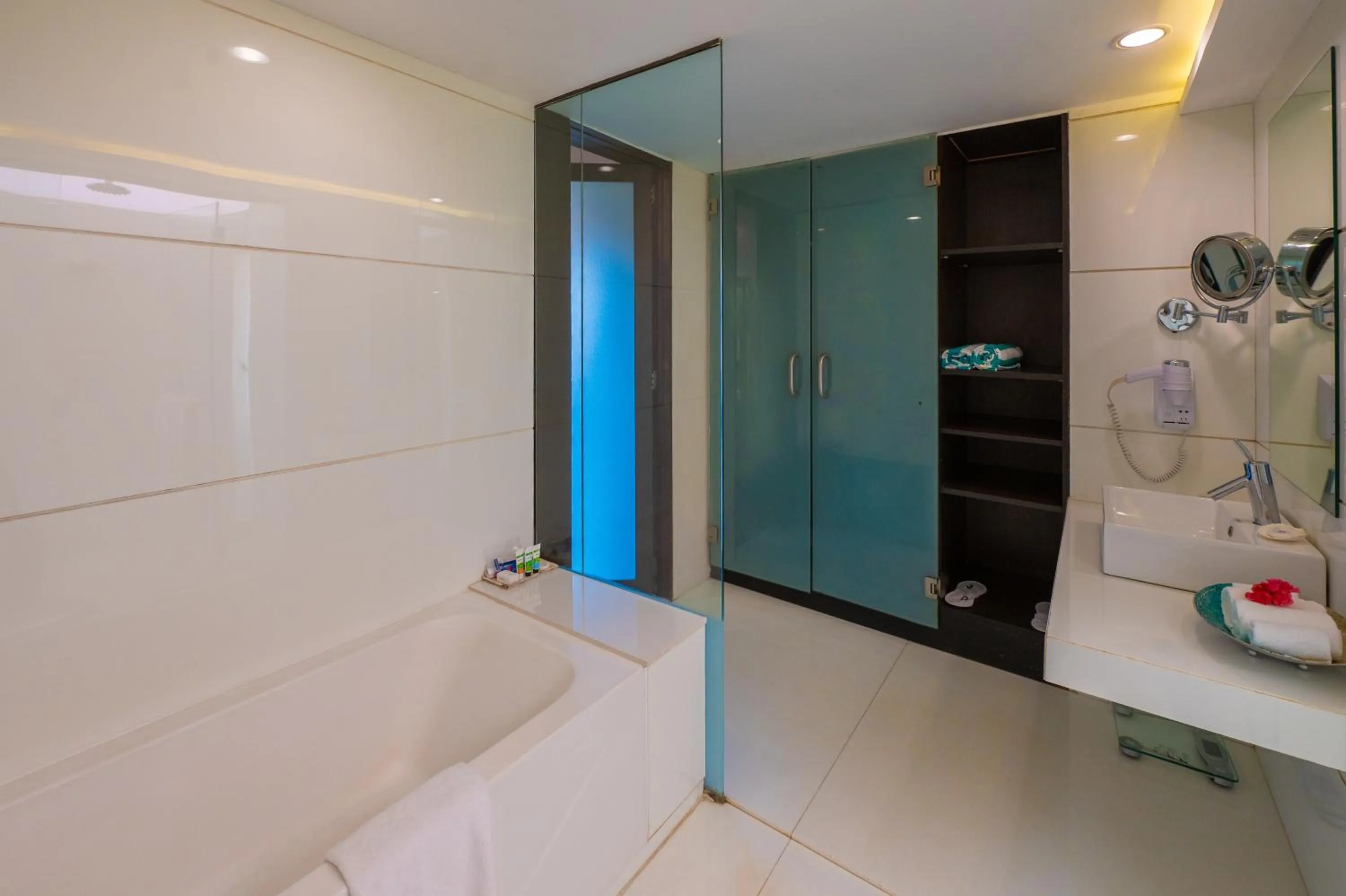 Shower in O Hotel Goa, Candolim Beach