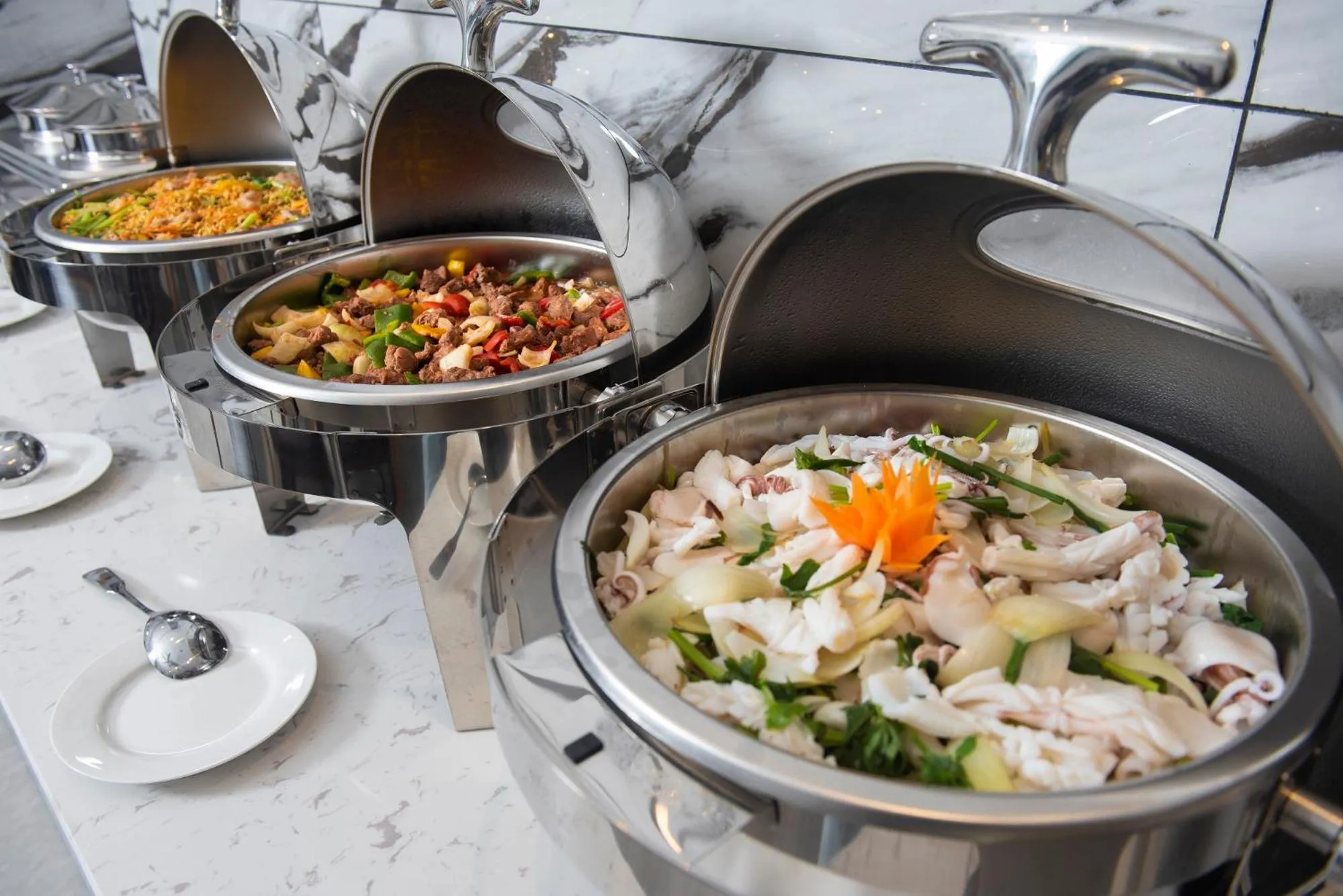 Breakfast in Golden Lotus Hotel