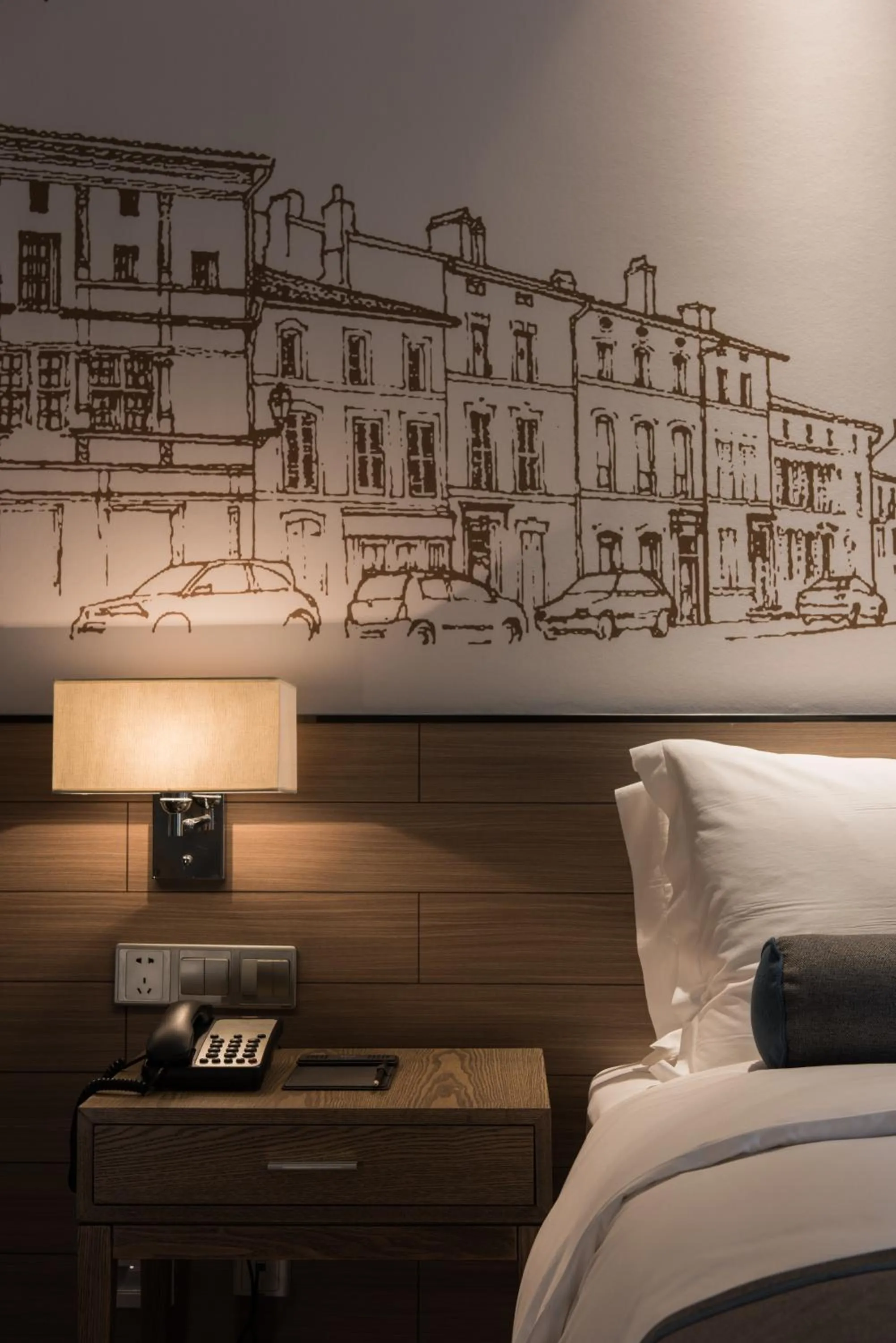 Bed in Chengdu Prolit Hotel