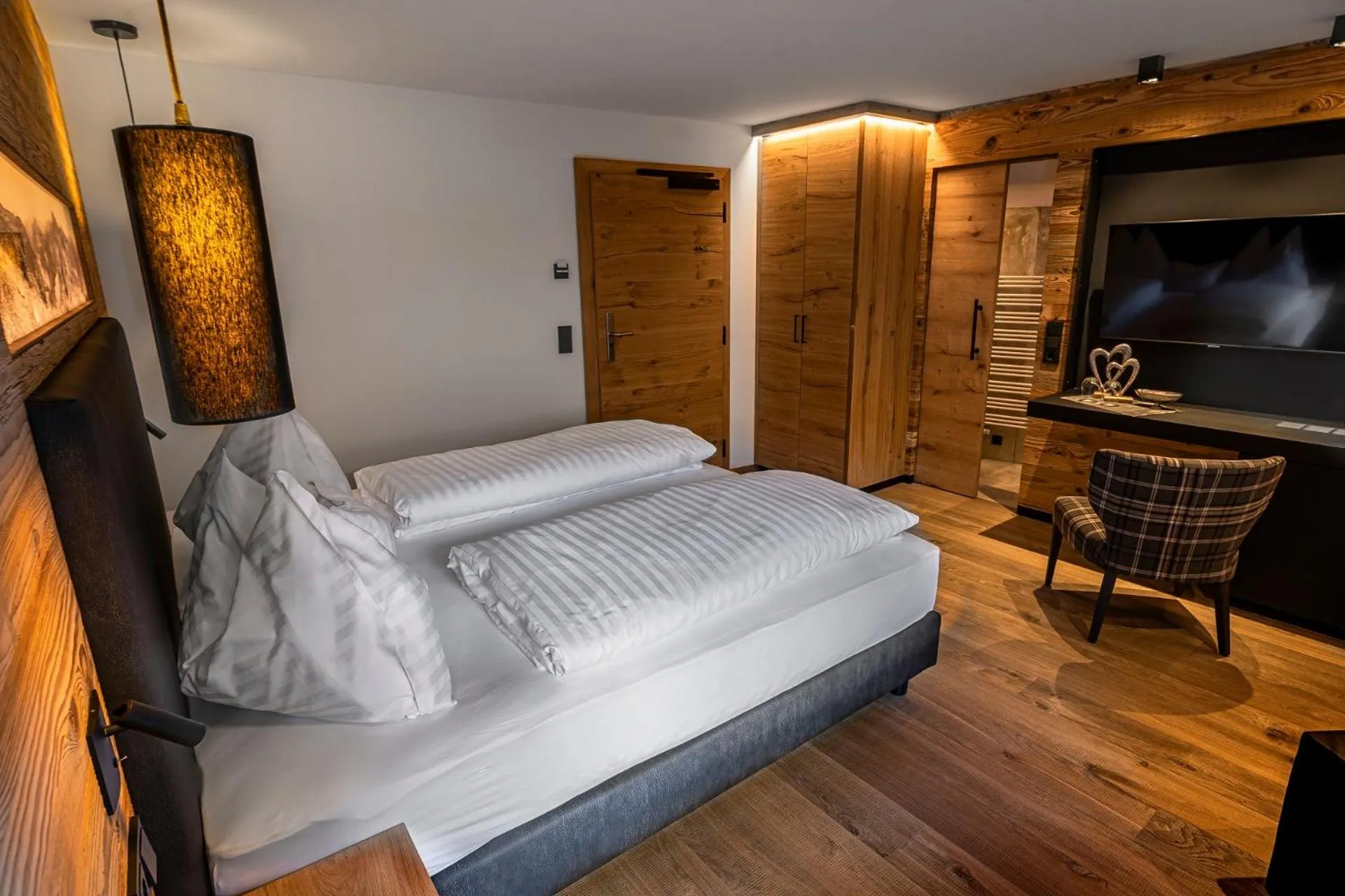 Bathroom, Bed in DAS Hintersee