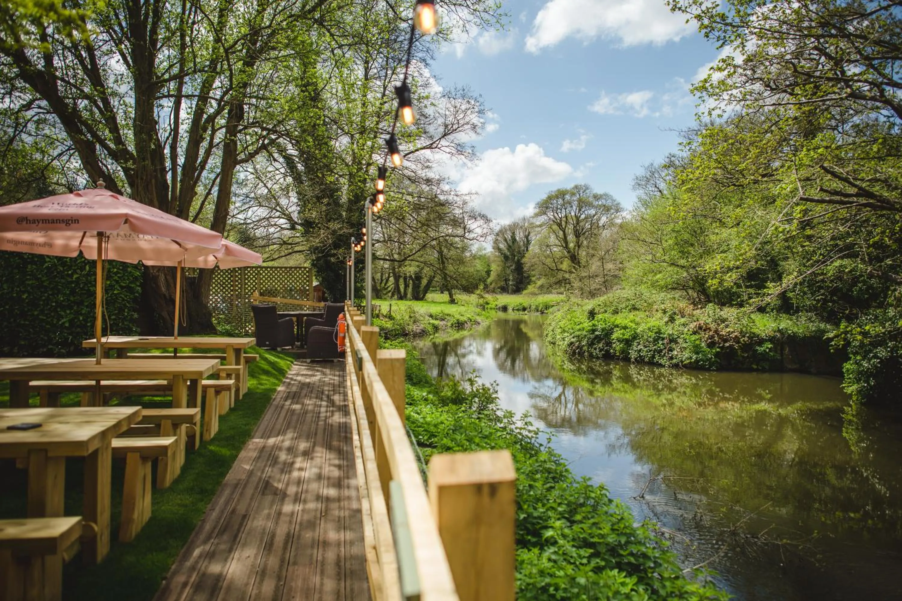 Garden in The Stag on the River