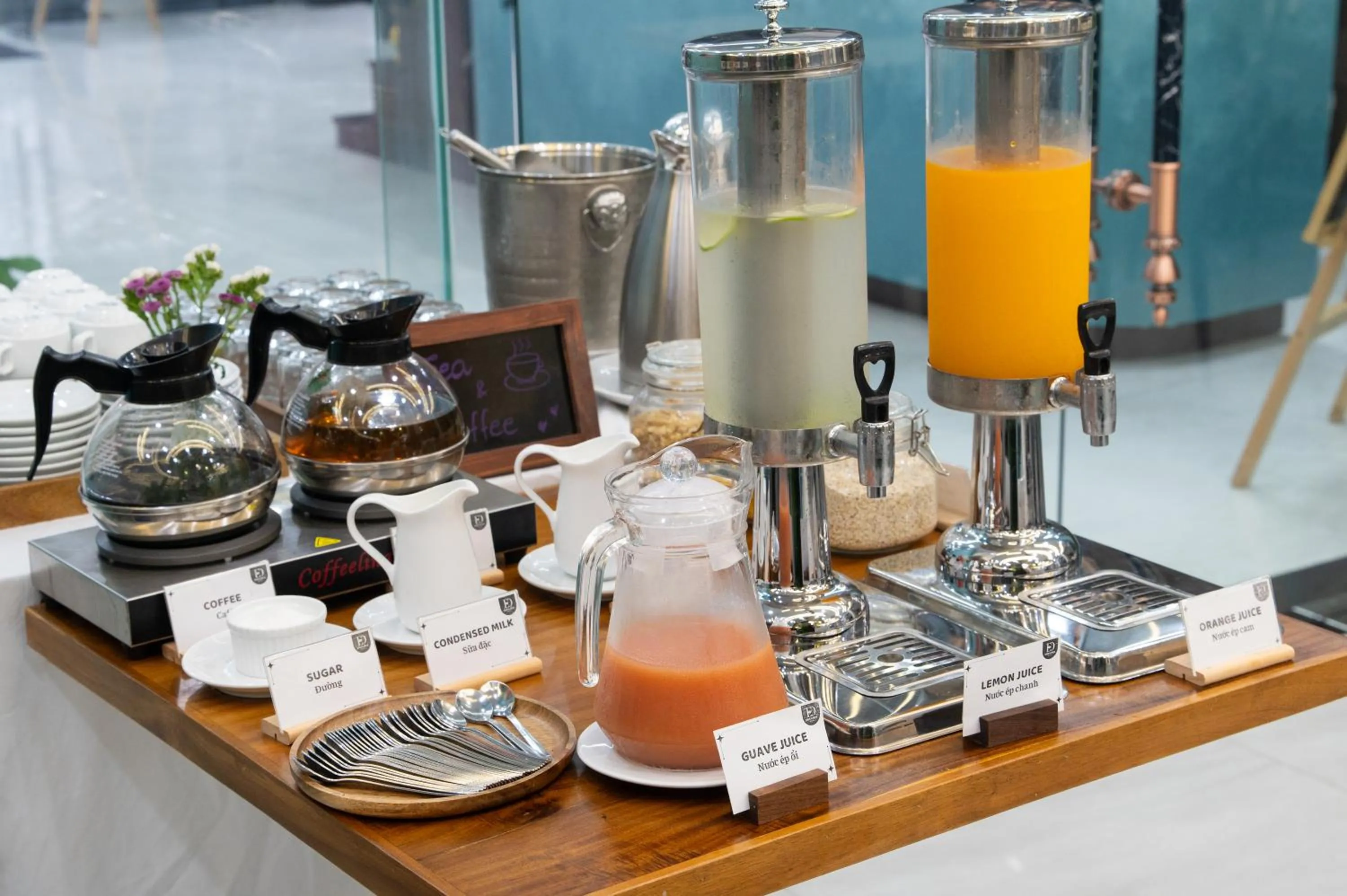 Drinks in Eden Hue Hotel