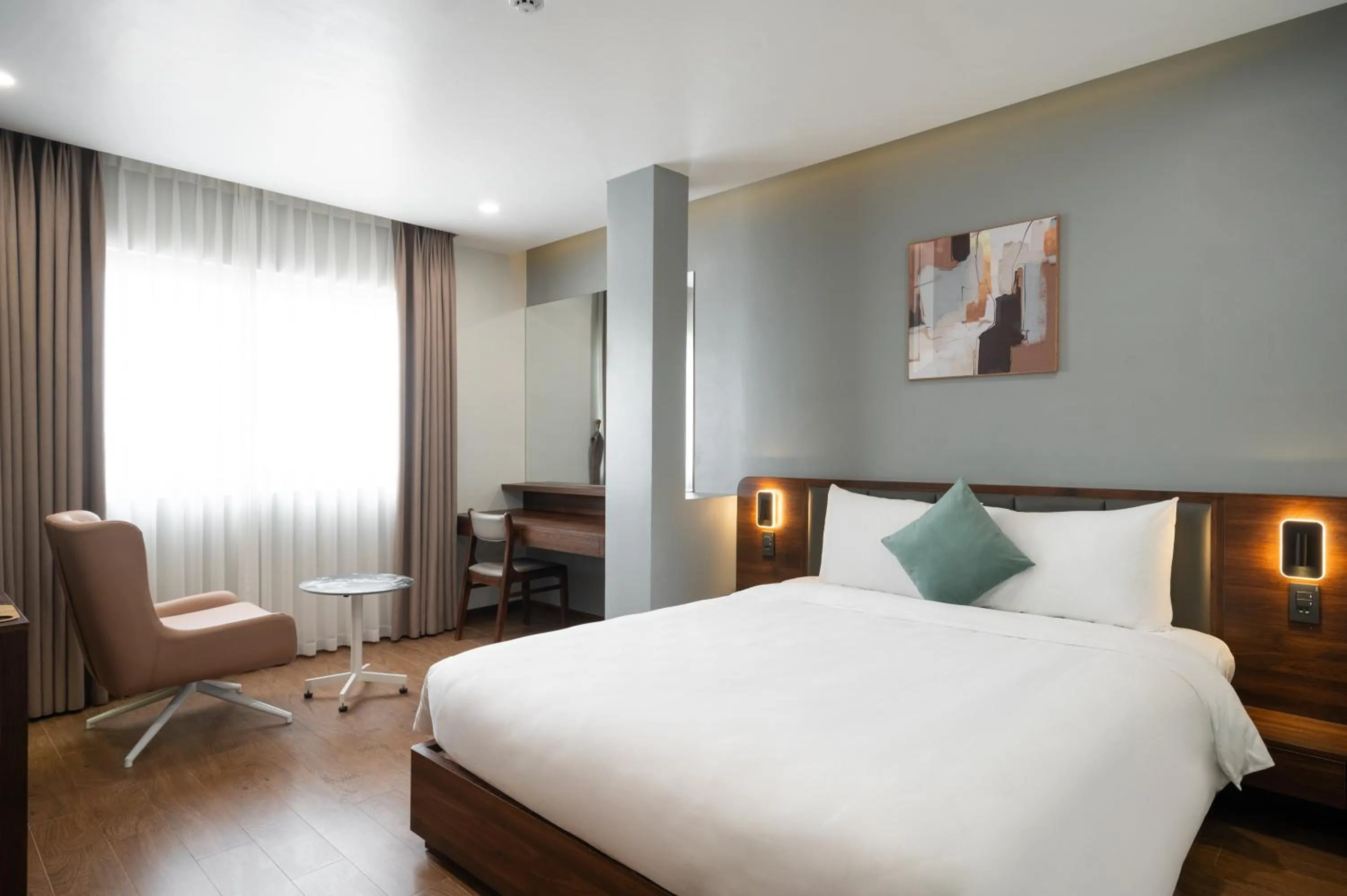 Bed in Eden Hue Hotel