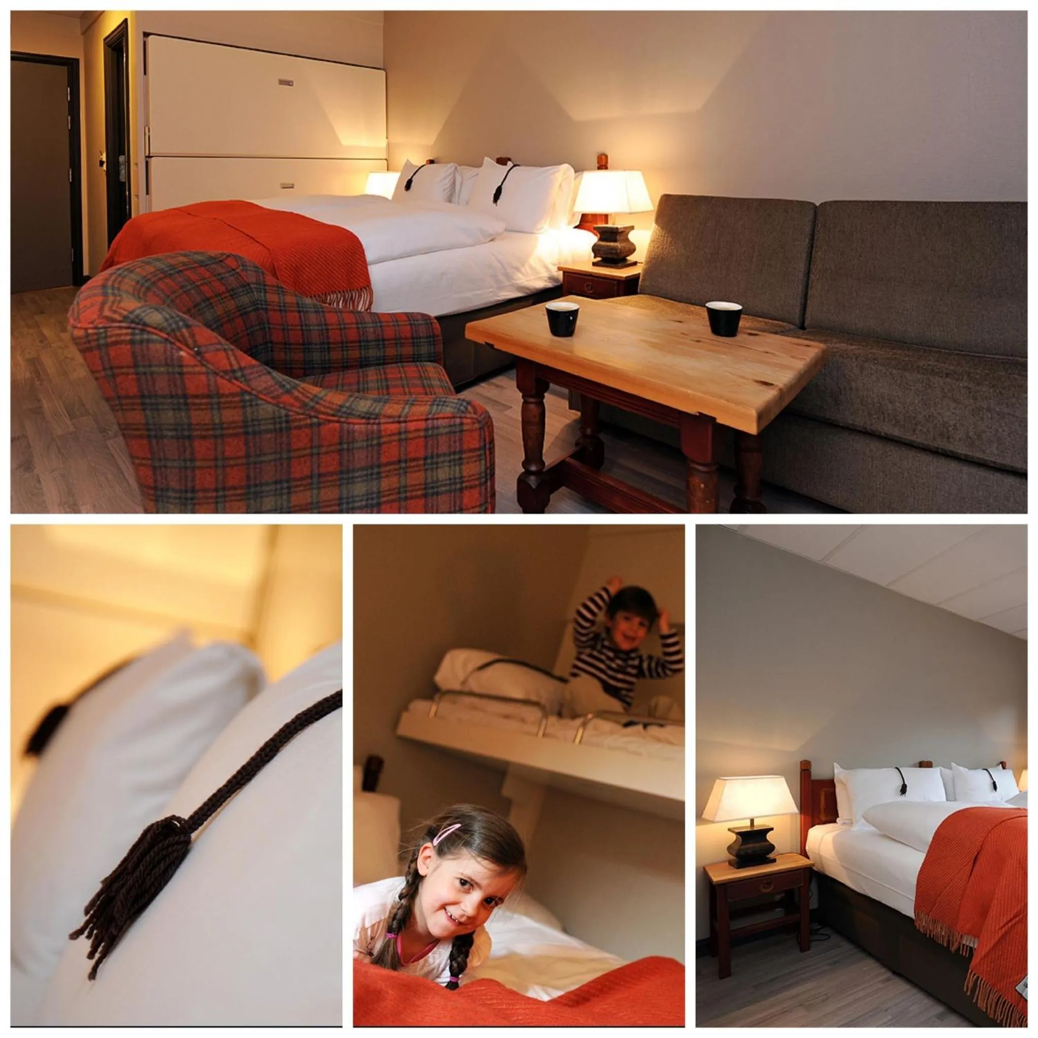 Bed in Hunderfossen Hotel & Resort