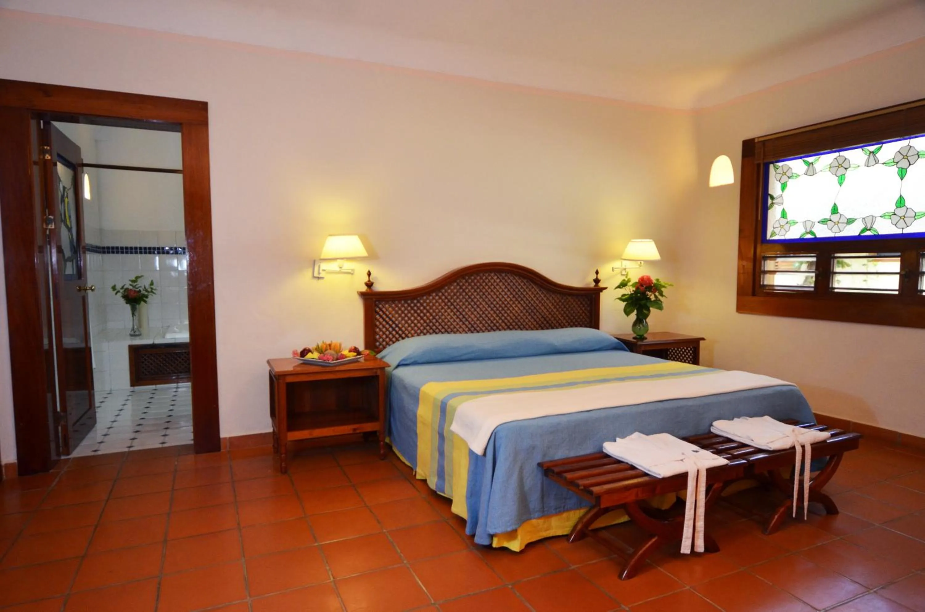 Bed in The Lodge At Uxmal