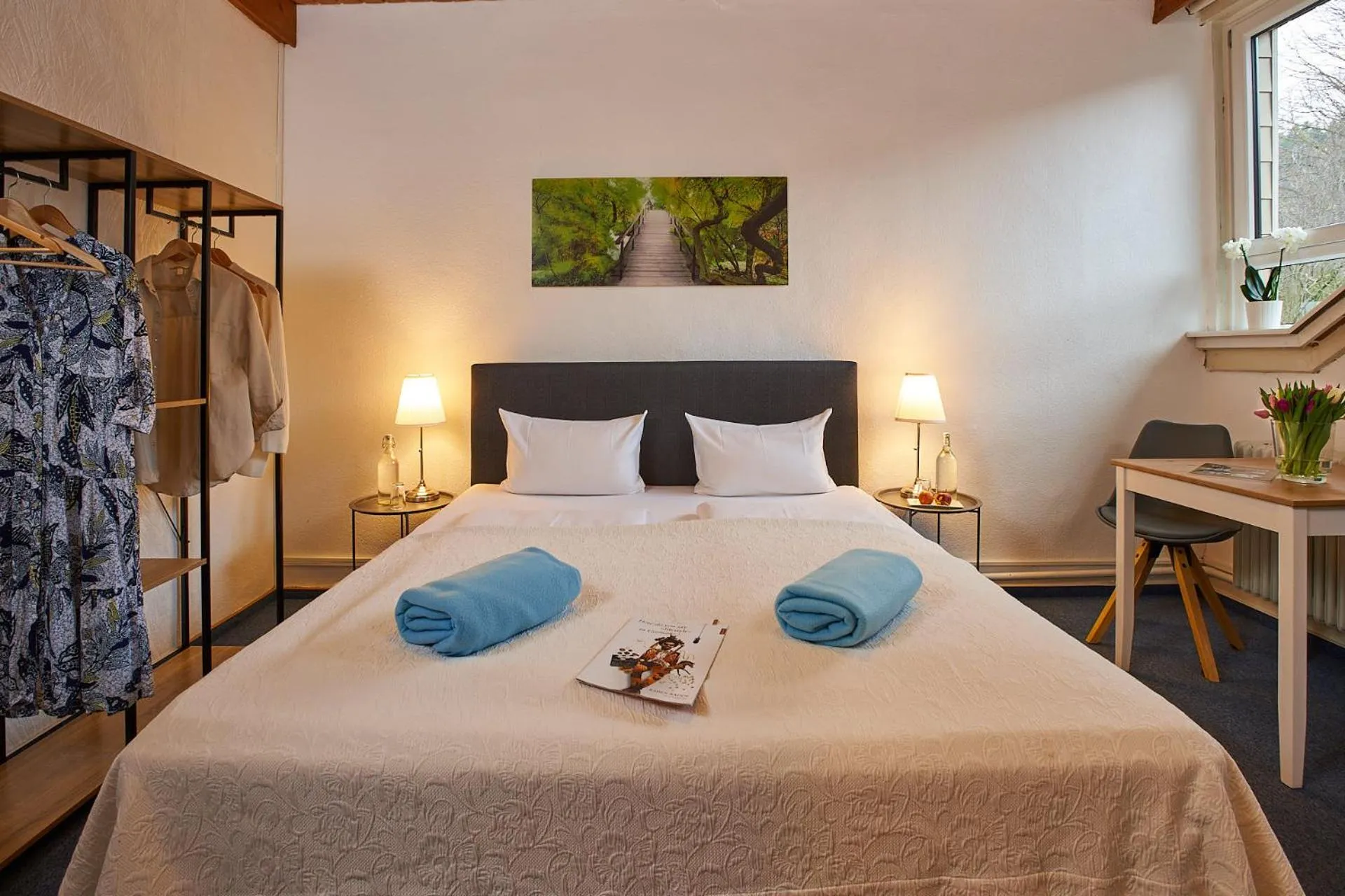 Photo of the whole room, Bed in Landgasthof Hirsch