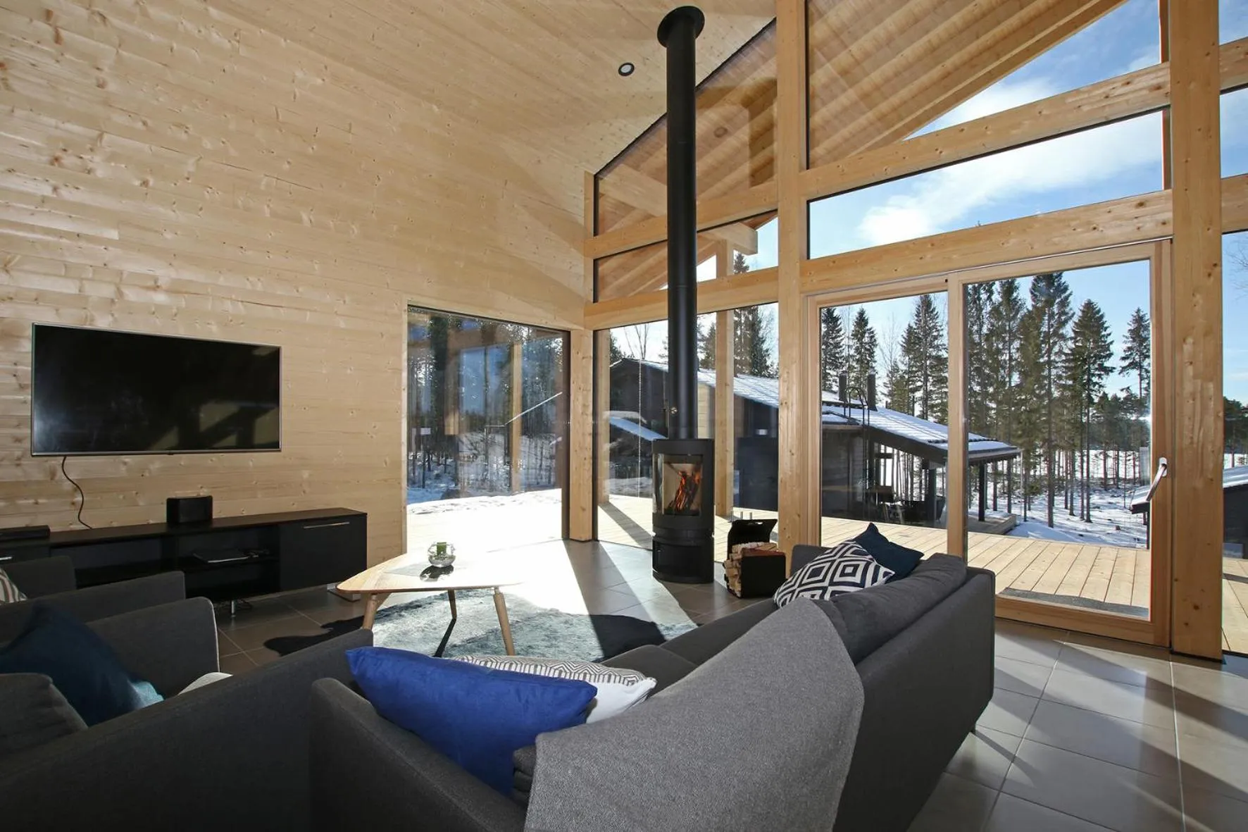 Living room in Eerikkilä Sport & Outdoor Resort