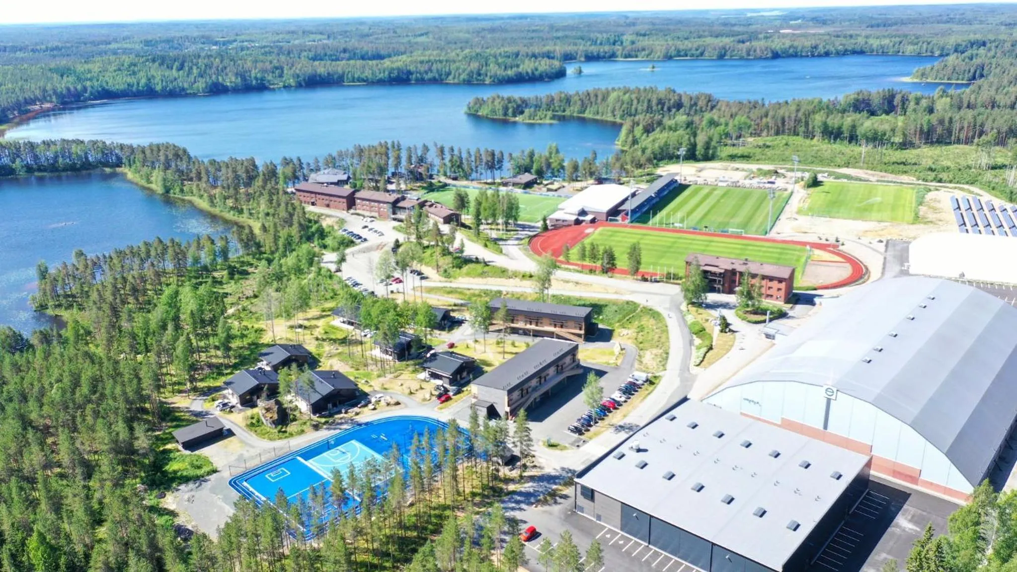 Bird's eye view in Eerikkilä Sport & Outdoor Resort