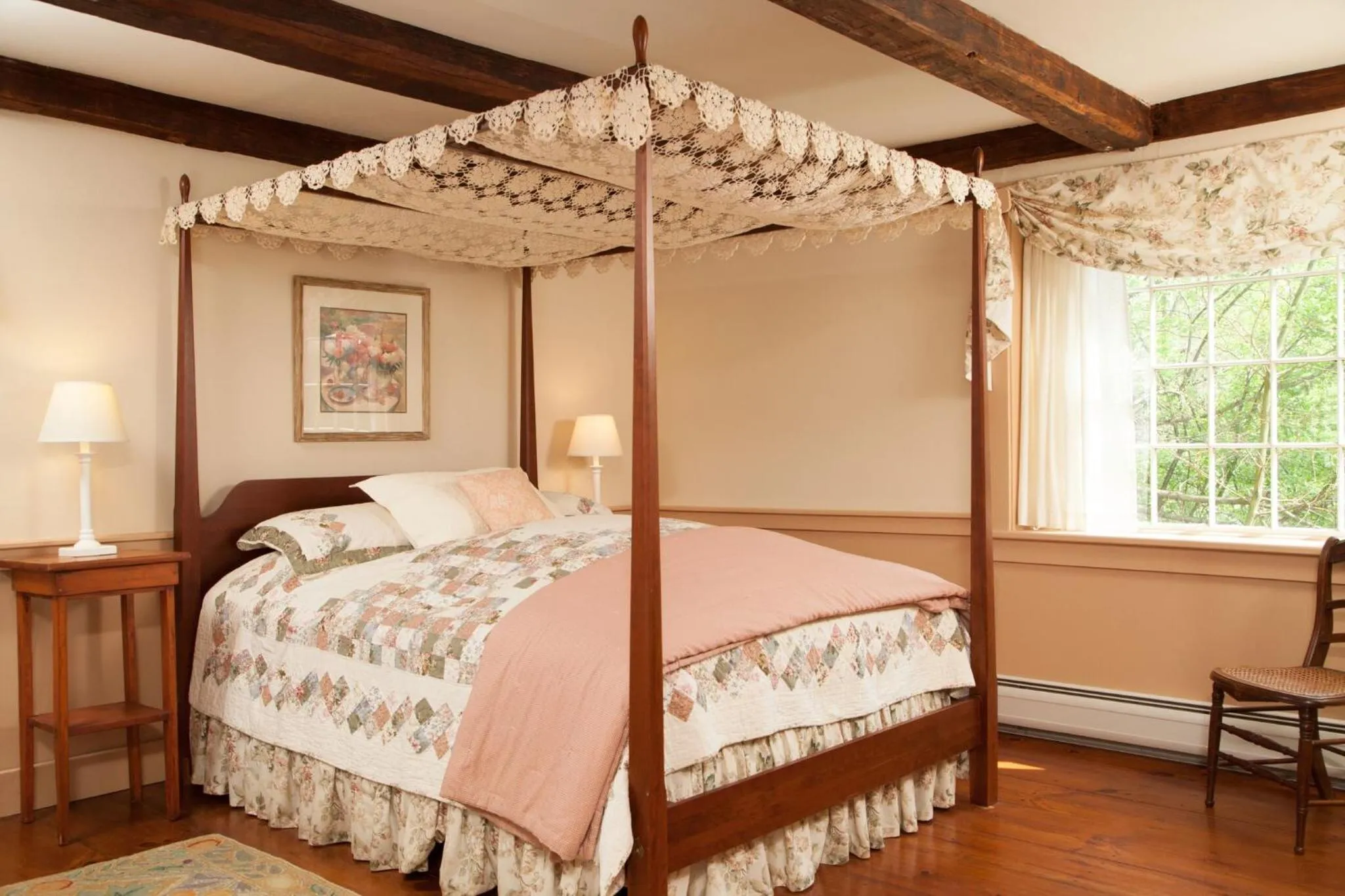 Bed in The Featherbed Inn & Nordic Spa