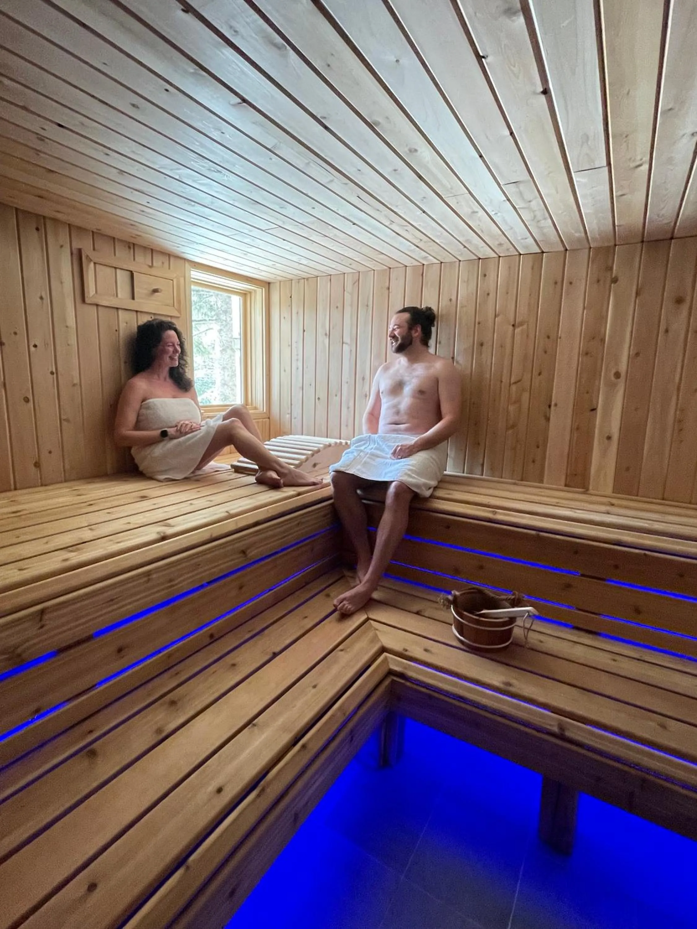 Sauna in The Featherbed Inn & Nordic Spa