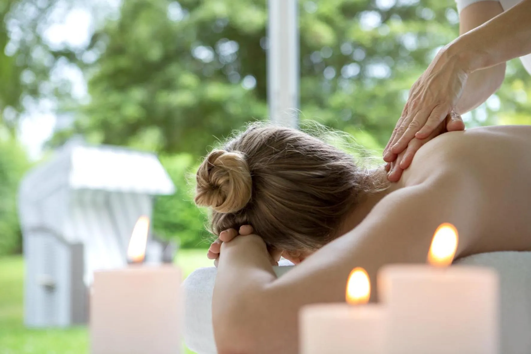 Spa and wellness centre/facilities in Strandhafer Aparthotel