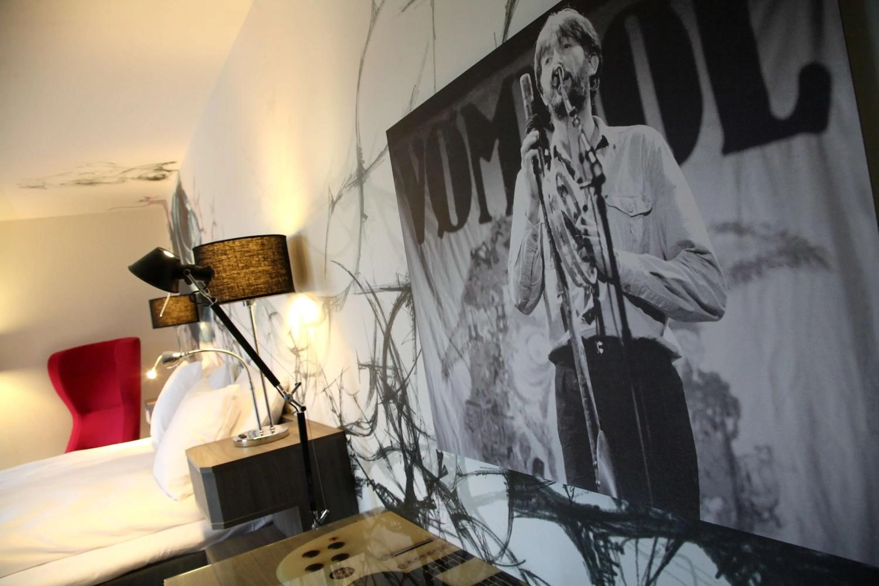 Photo of the whole room, Bed in Scandic Rock City