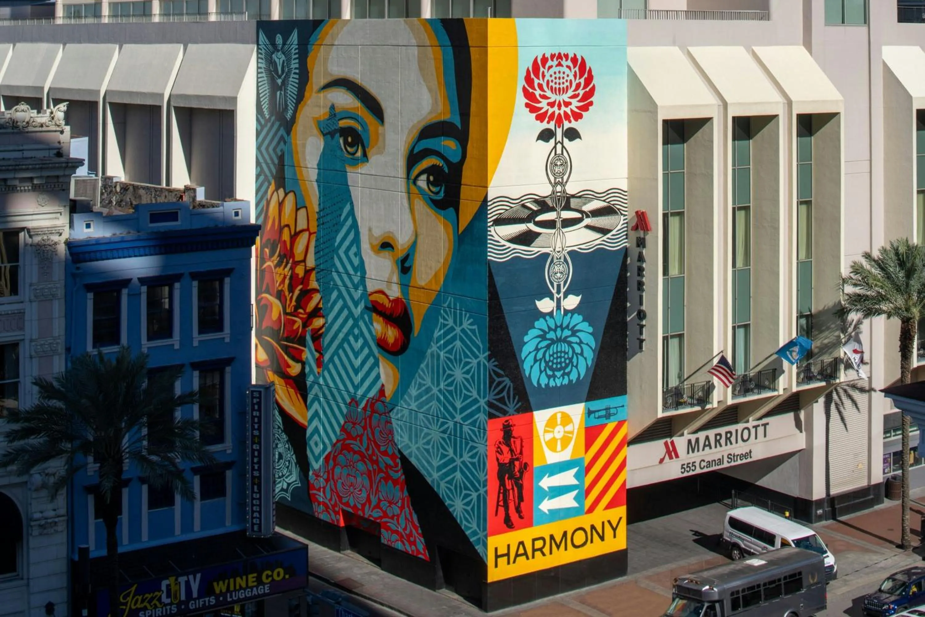 Property building in New Orleans Marriott