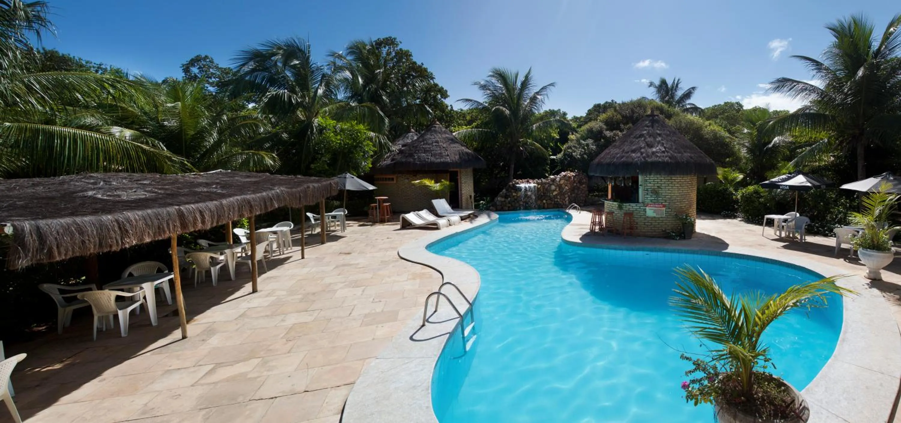 Pool view in Pousada Império do Sol