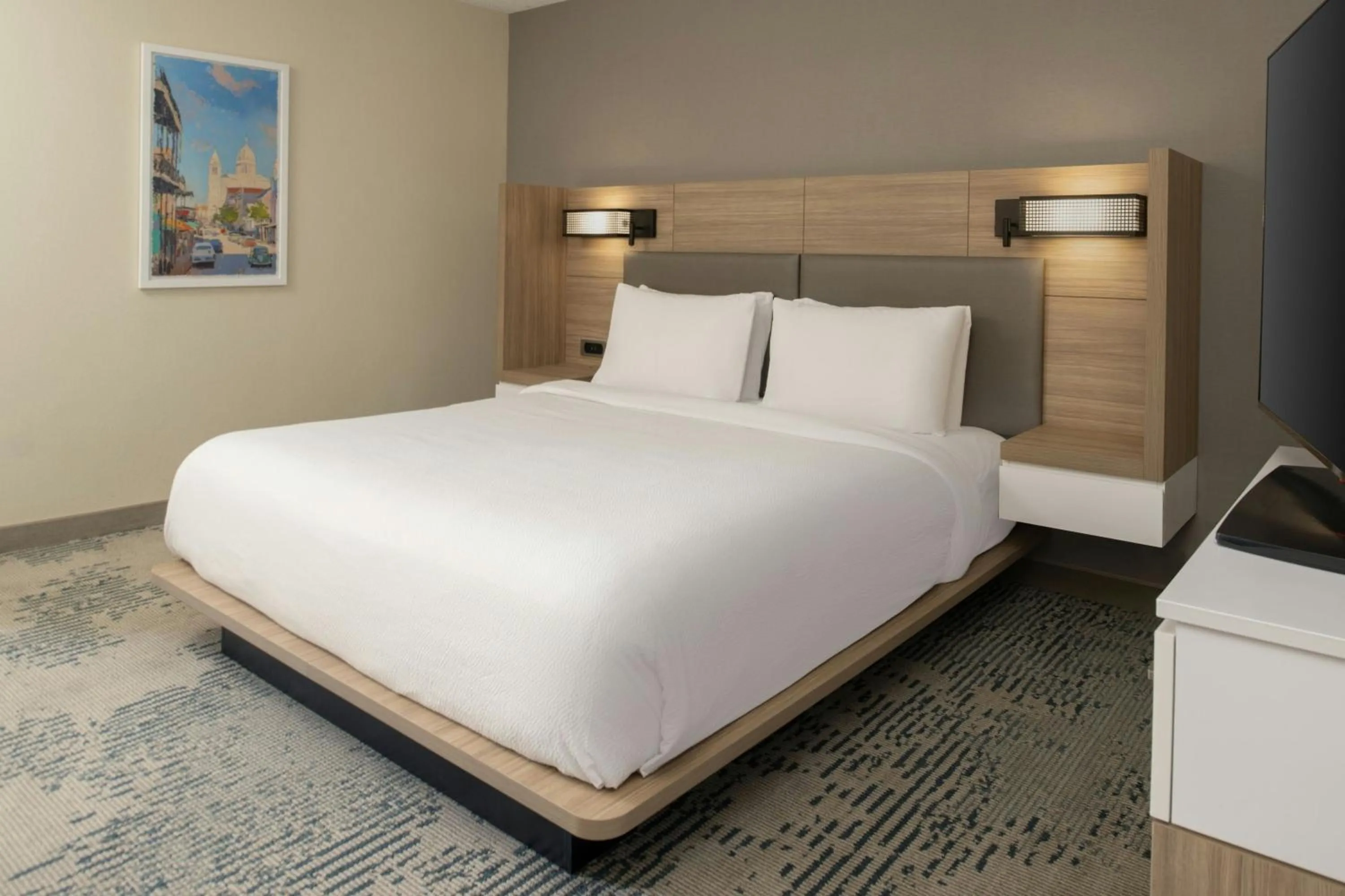 Photo of the whole room, Bed in SpringHill Suites by Marriott New Orleans Warehouse Arts District