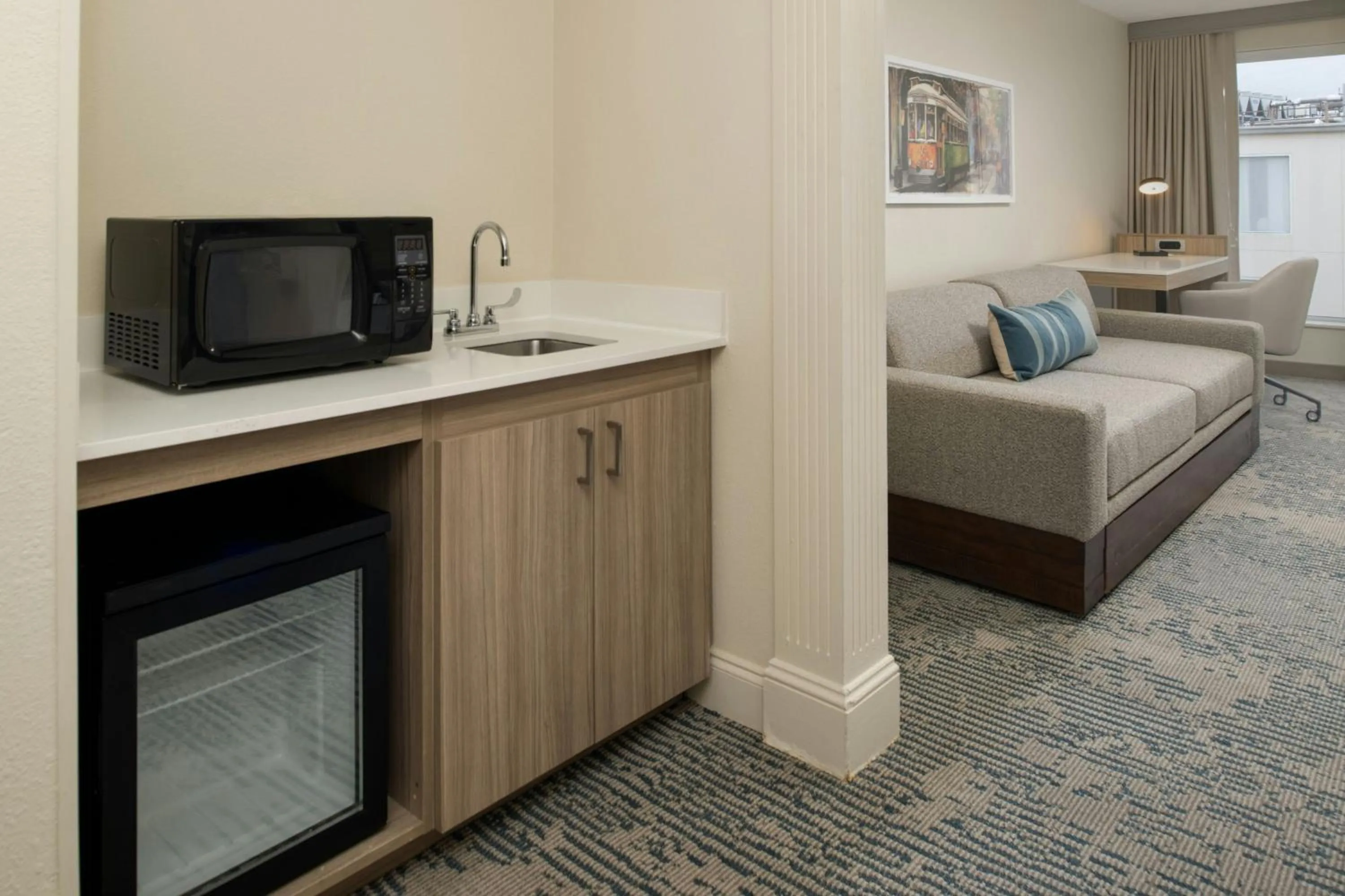 Photo of the whole room, Bed in SpringHill Suites by Marriott New Orleans Warehouse Arts District