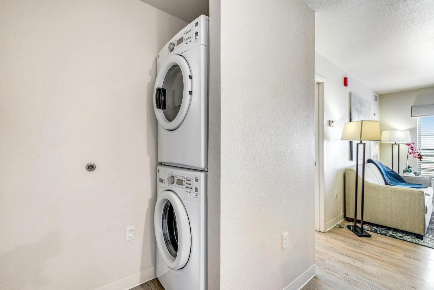 Living room, Bed in WaterWalk Denver Tech Center