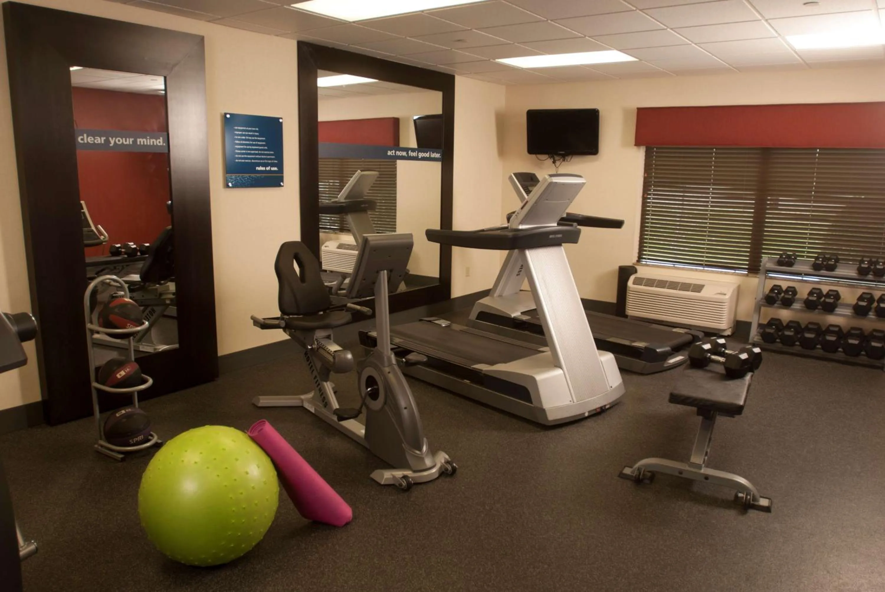 Fitness centre/facilities in Hampton Inn Tomah
