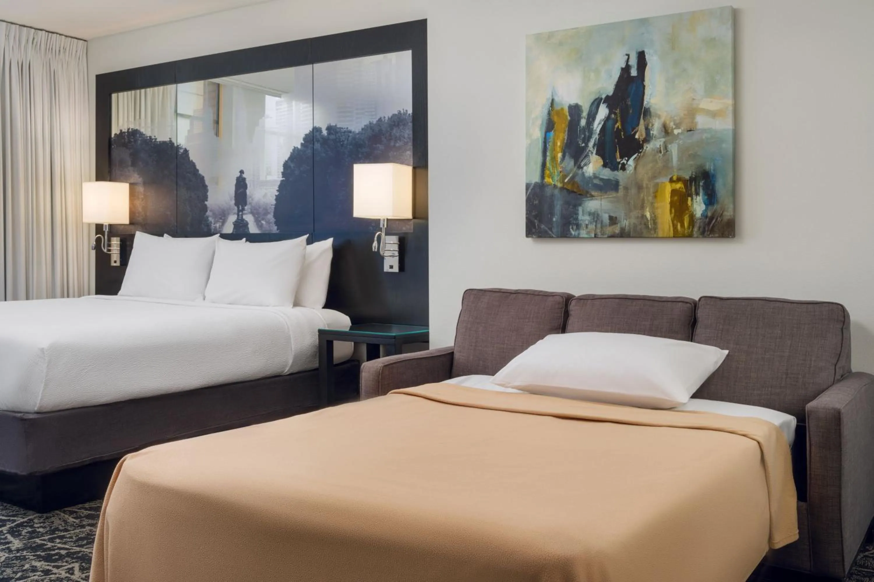 Bedroom, Bed in Residence Inn by Marriott Philadelphia Center City