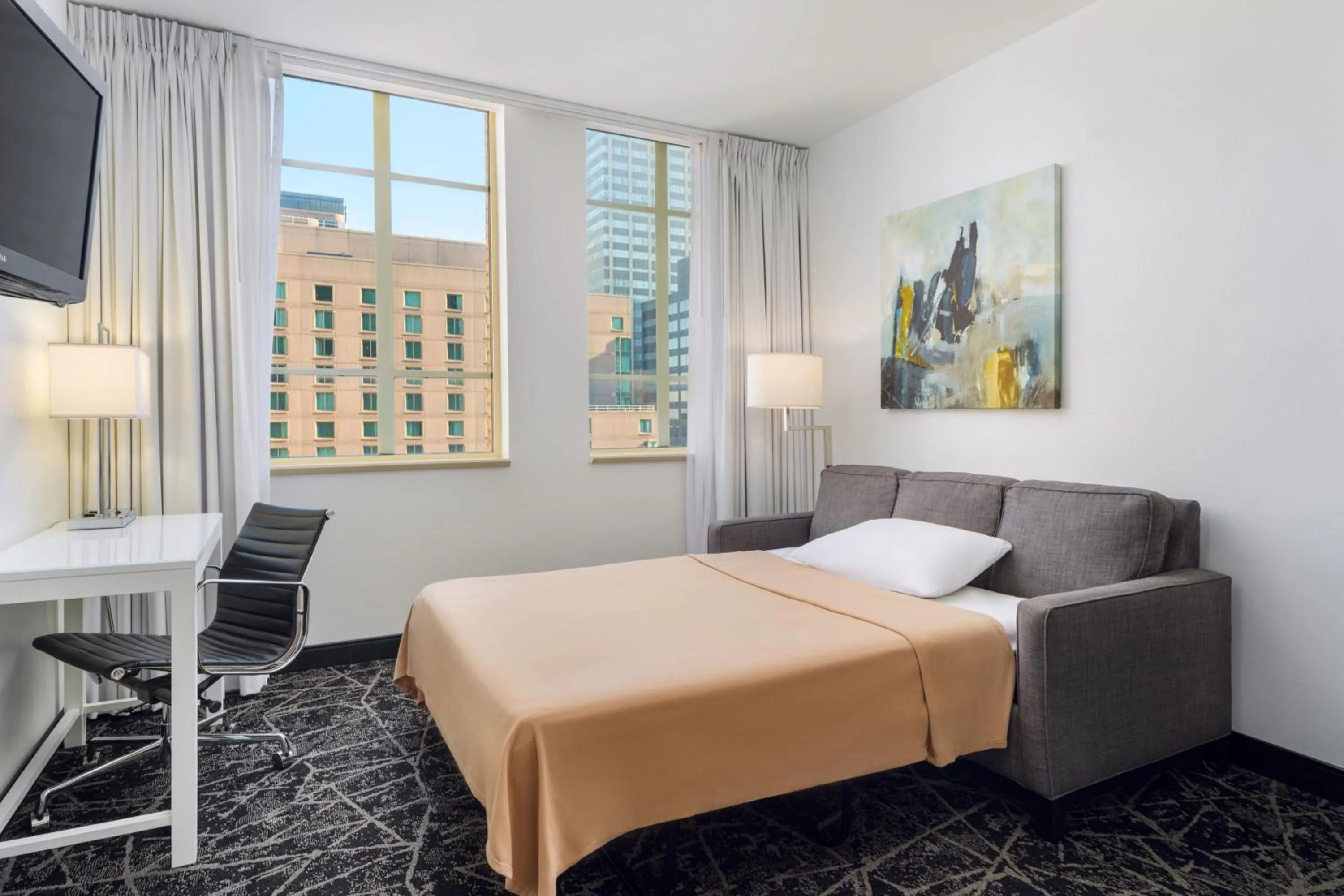Bedroom, Bed in Residence Inn by Marriott Philadelphia Center City