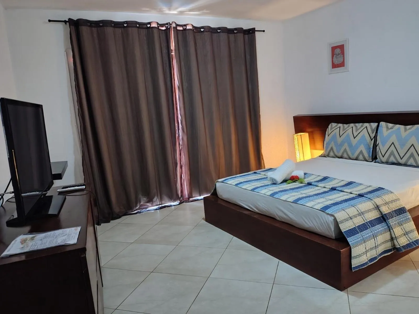 Bed in Pousada Aruana