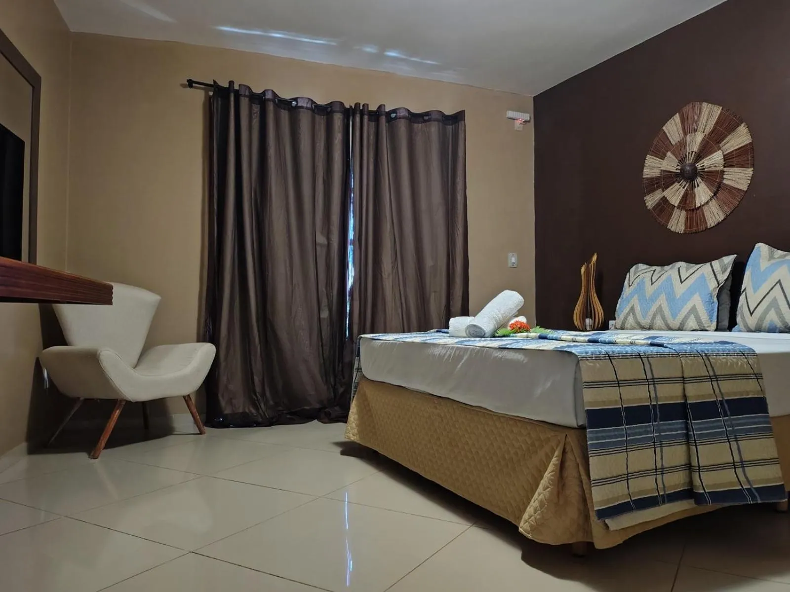 Bed in Pousada Aruana