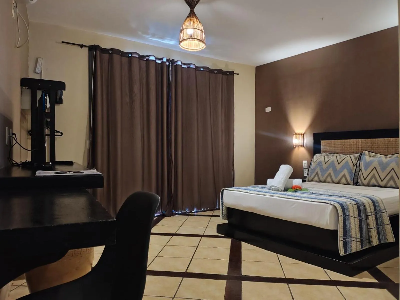 Bed in Pousada Aruana