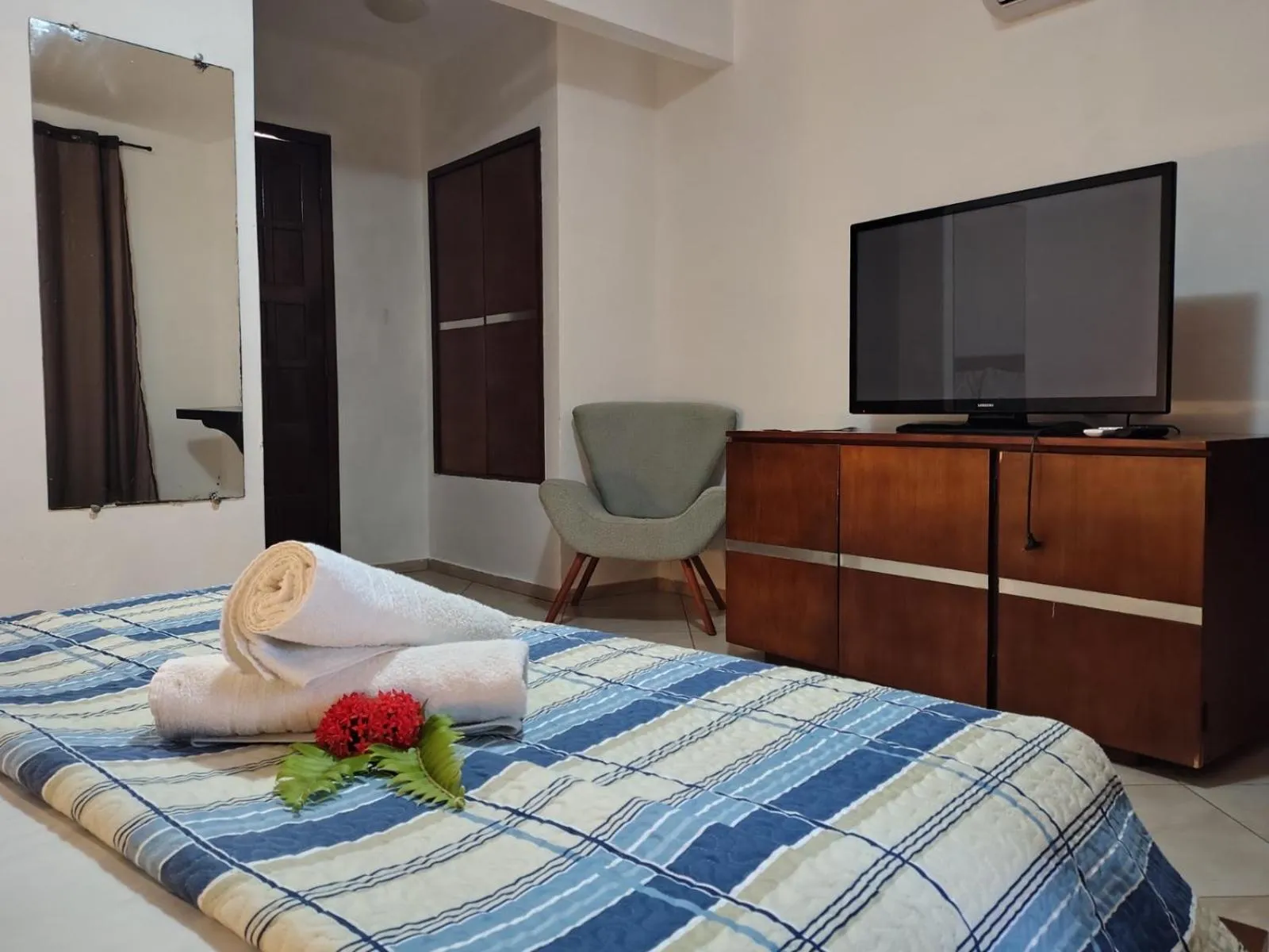 Bed in Pousada Aruana