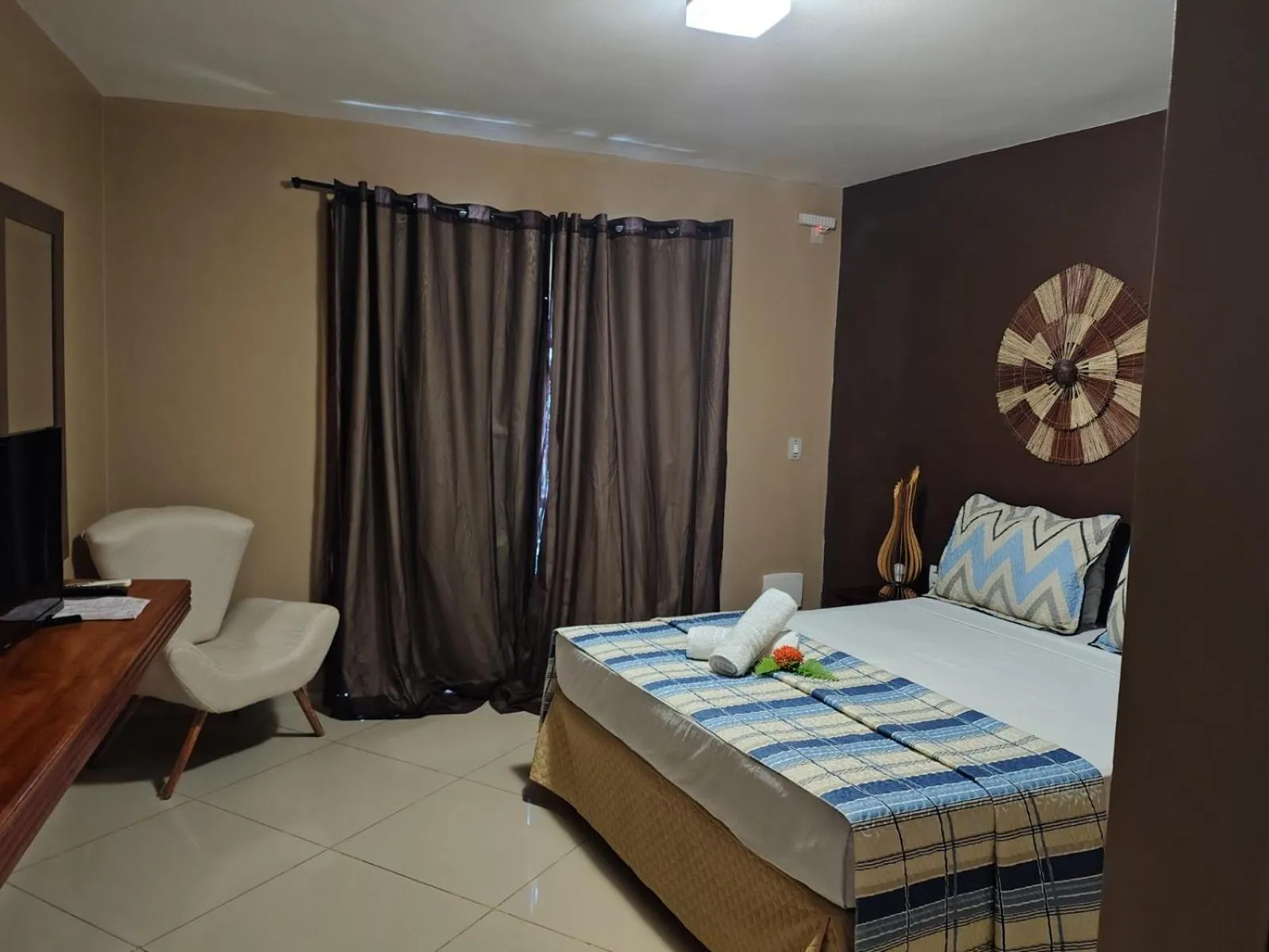 Bed in Pousada Aruana