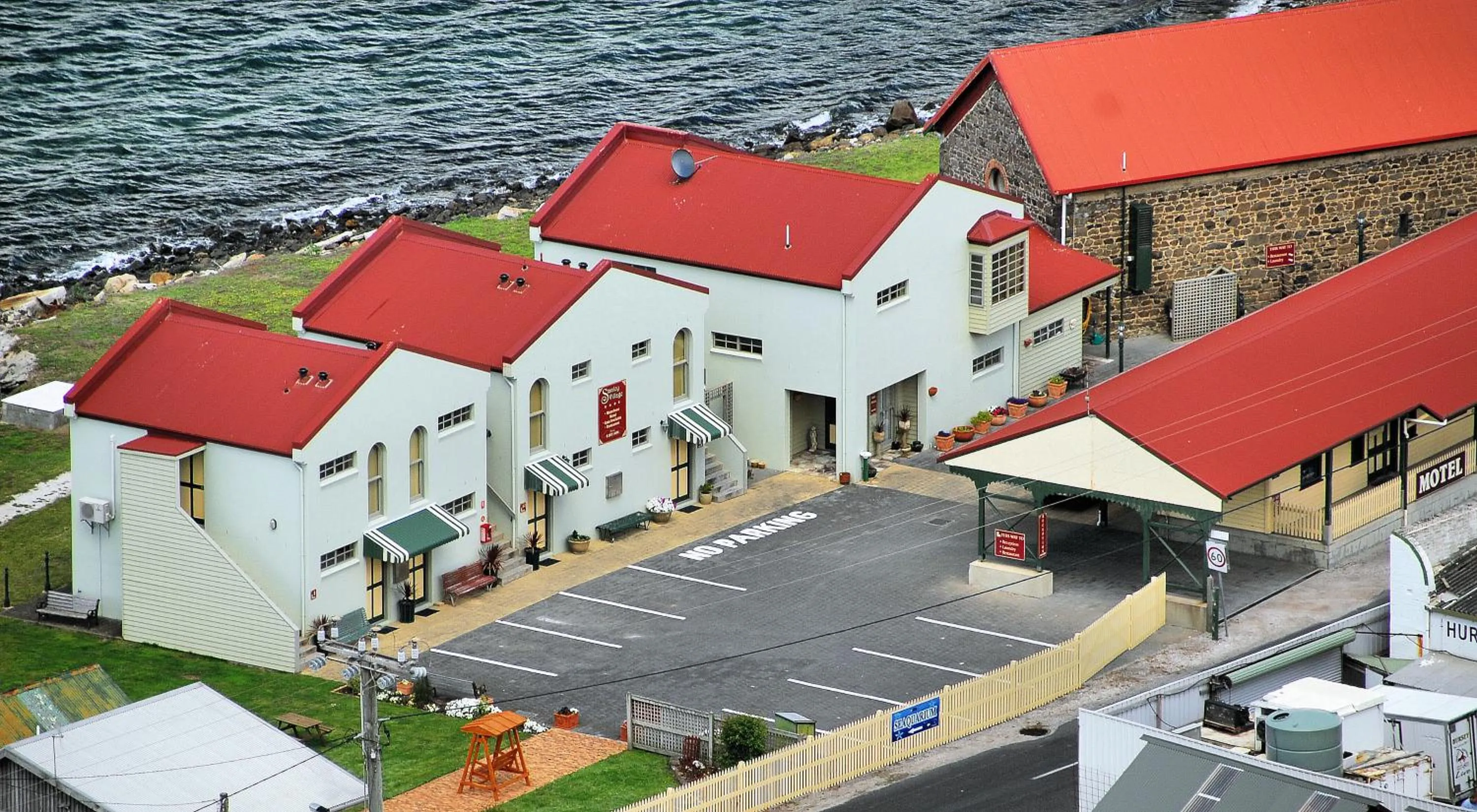 Property building in Stanley Village Waterfront Accommodation