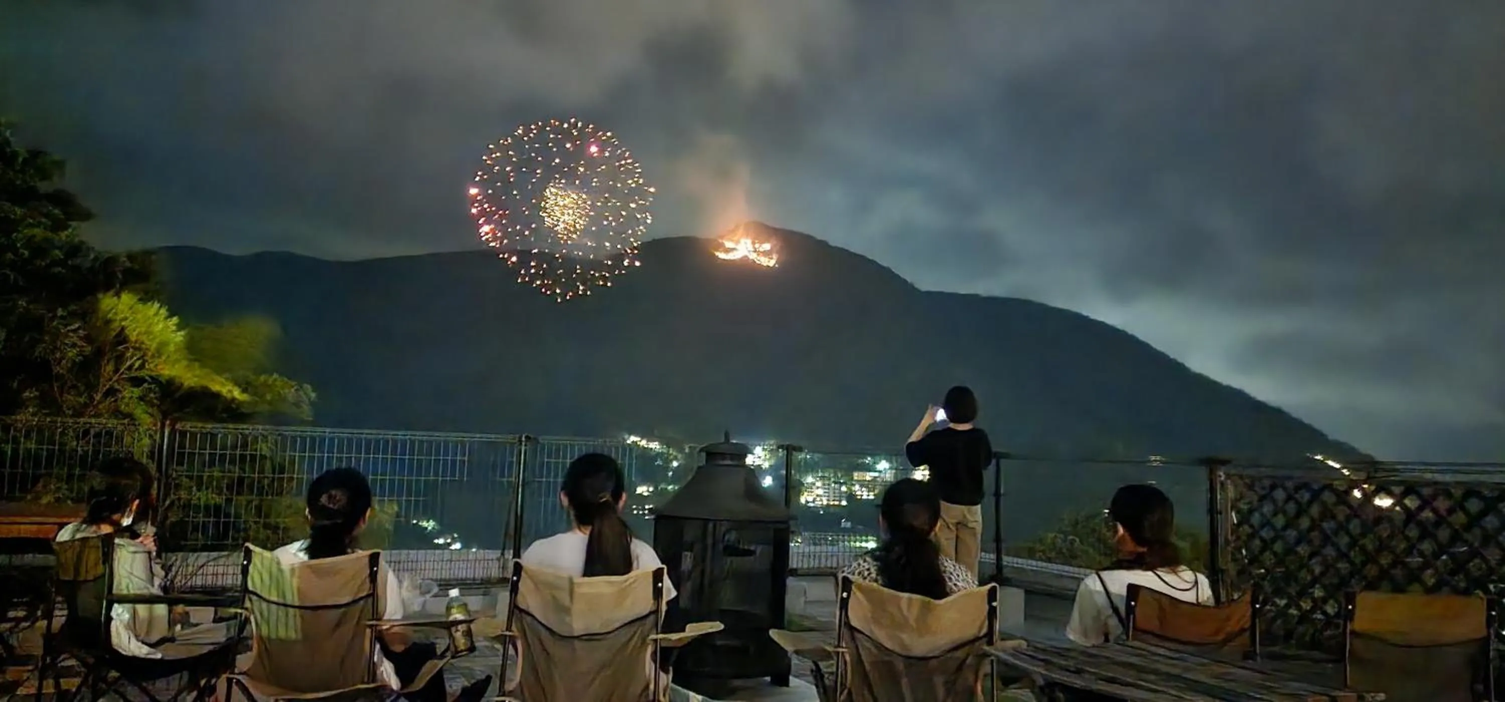 Balcony/Terrace in Hakone Guest House gaku.