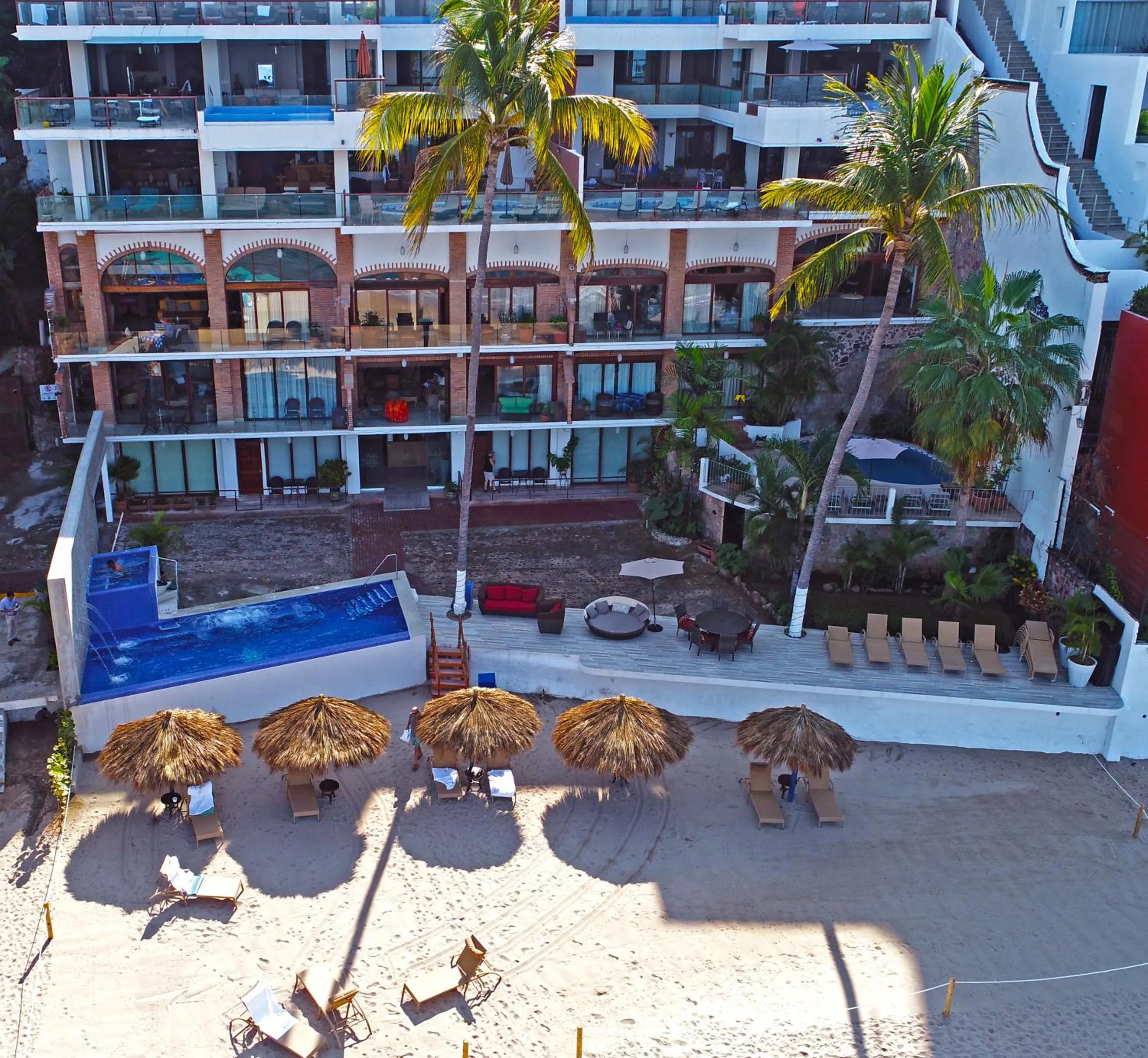 Bird's eye view in Vallarta Shores Beach Hotel