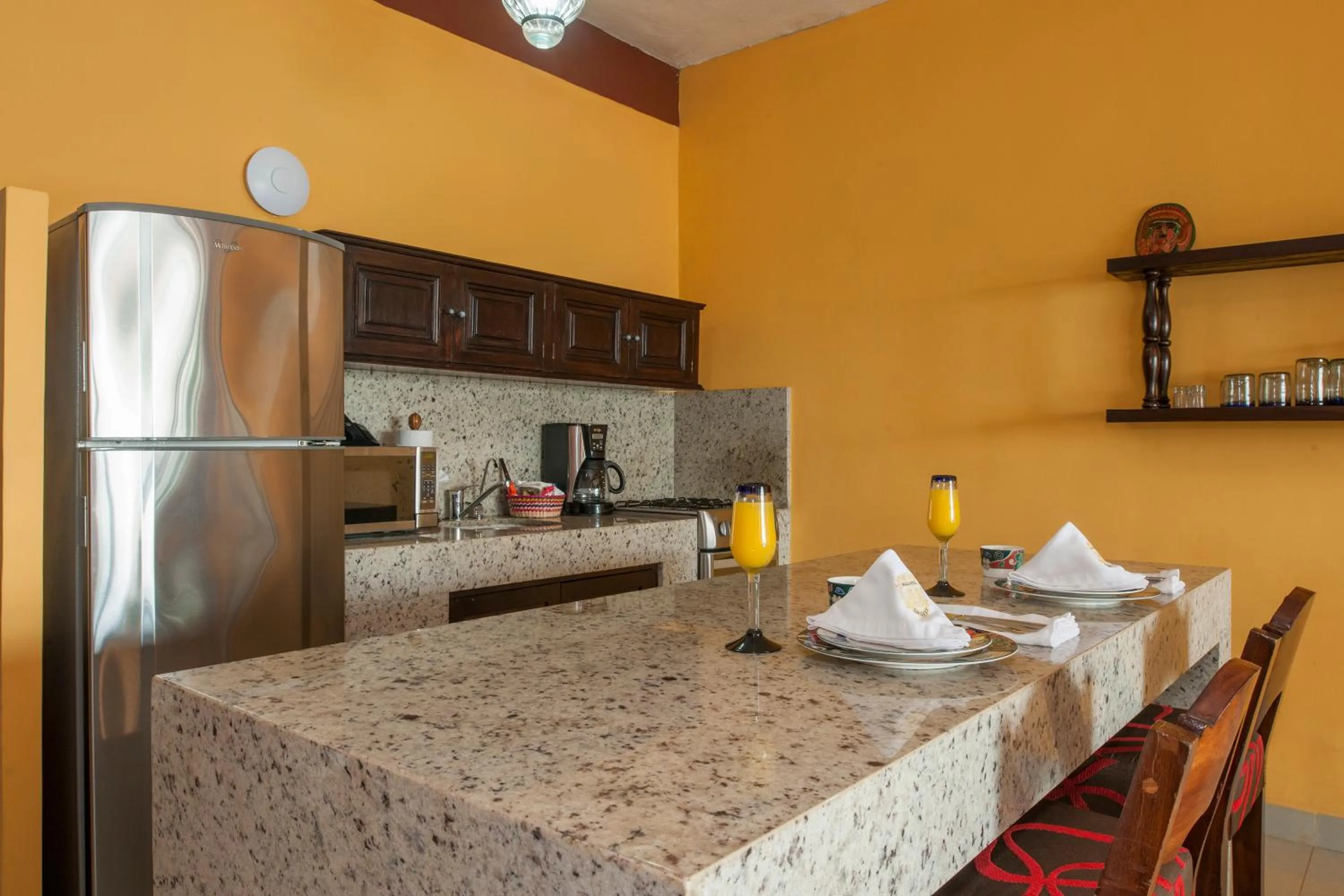 Kitchen or kitchenette in Vallarta Shores Beach Hotel