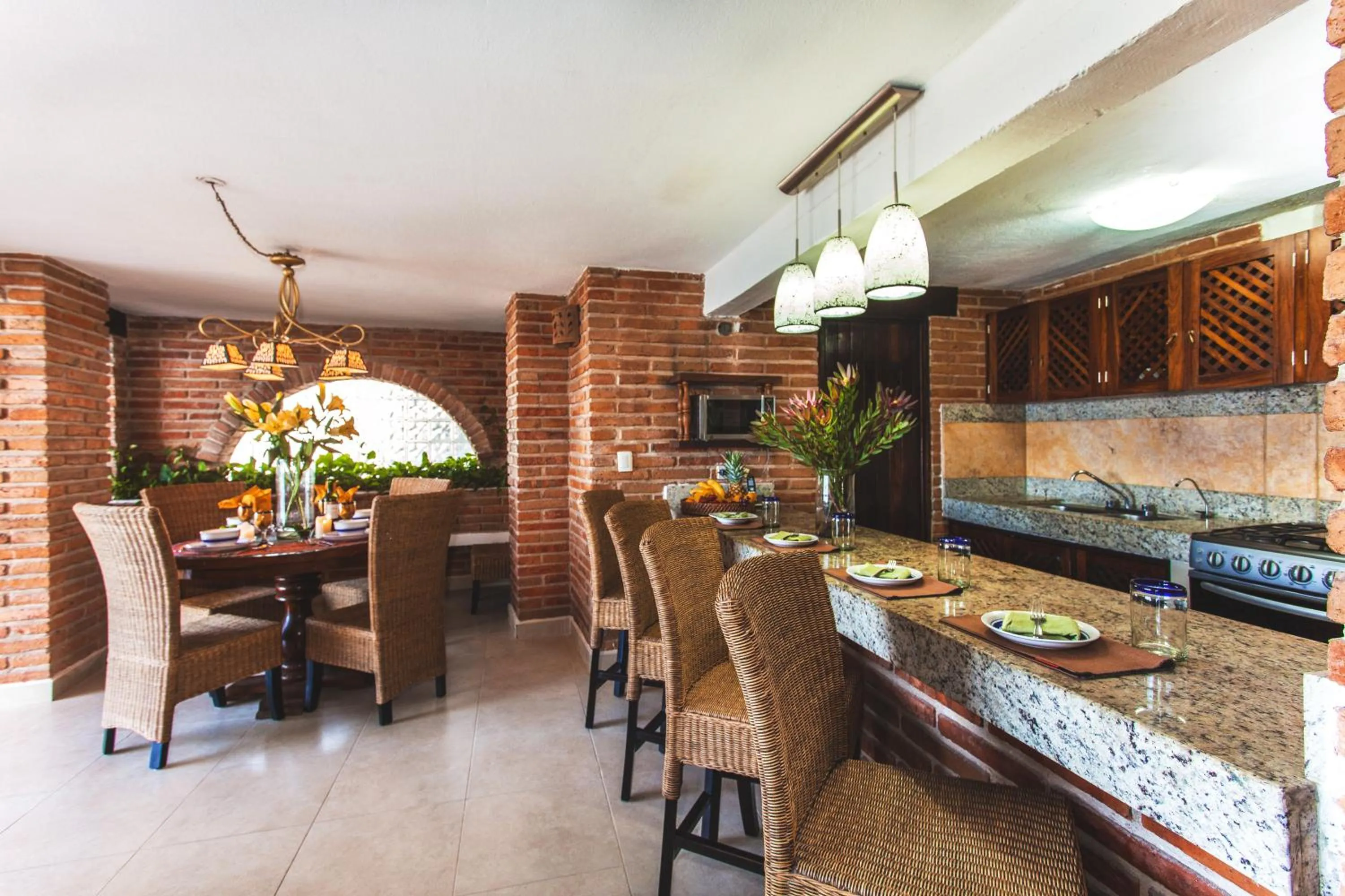 Kitchen or kitchenette in Vallarta Shores Beach Hotel