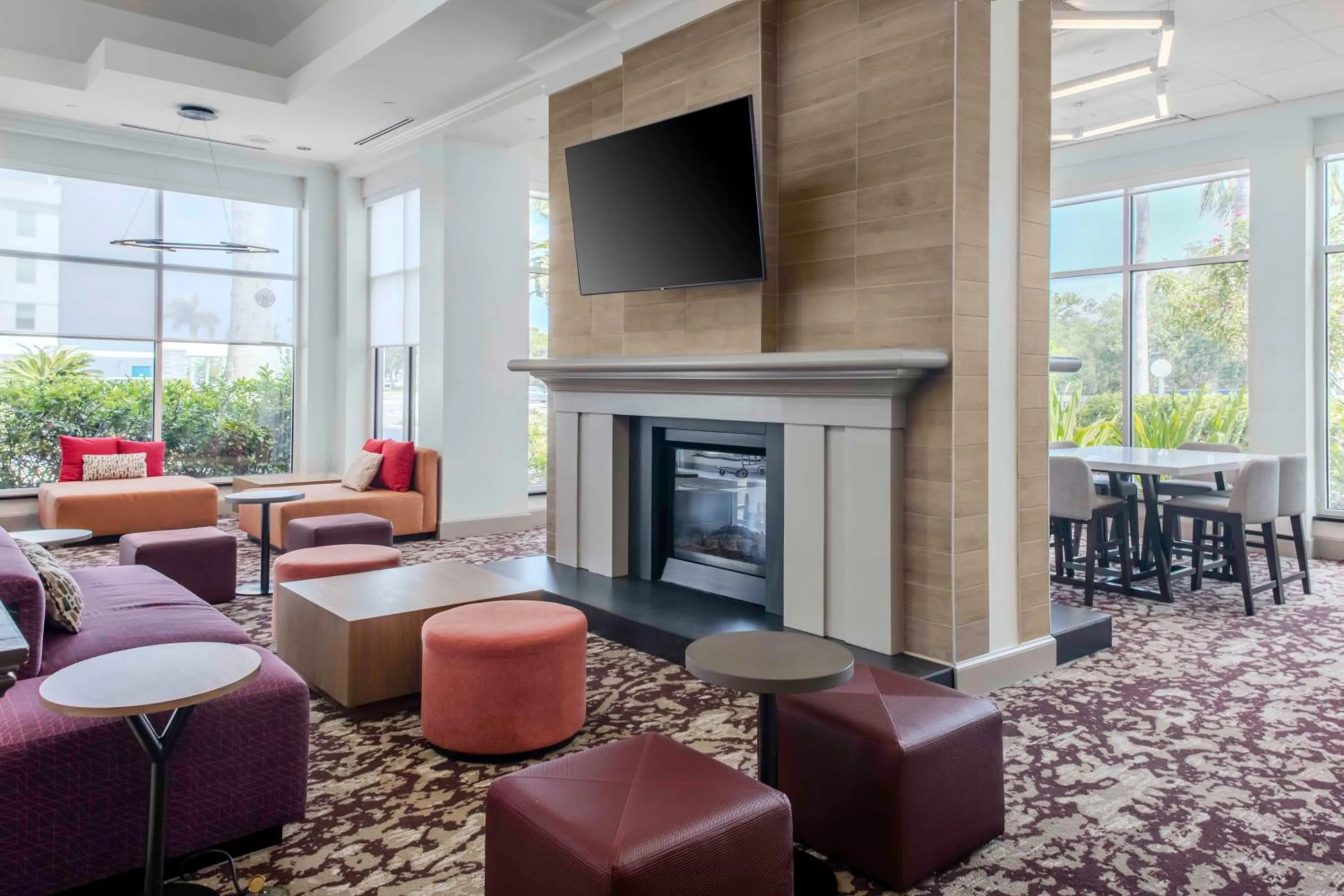 Lobby or reception in Hilton Garden Inn Sarasota-Bradenton Airport