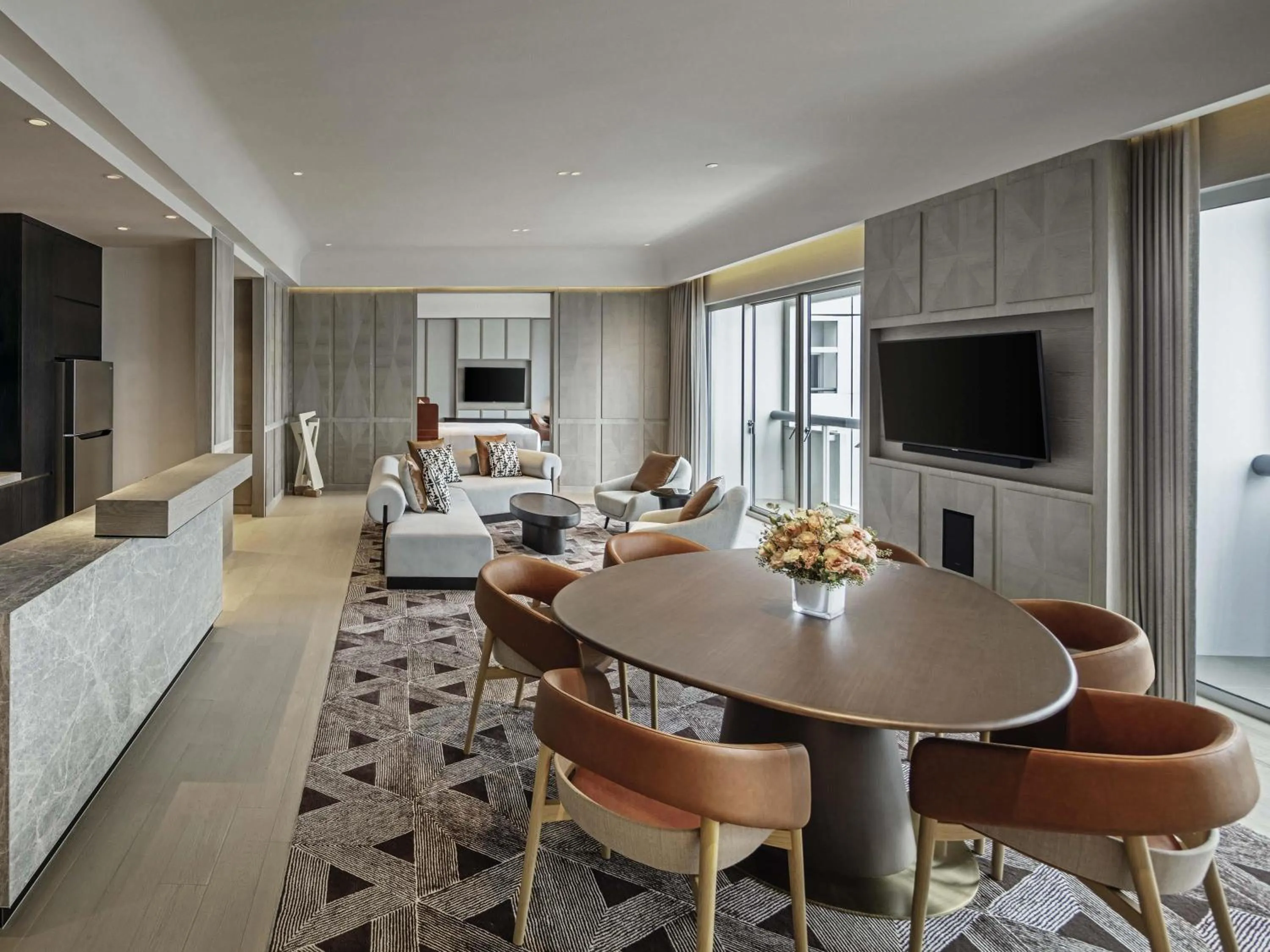 Bedroom in Fairmont Singapore