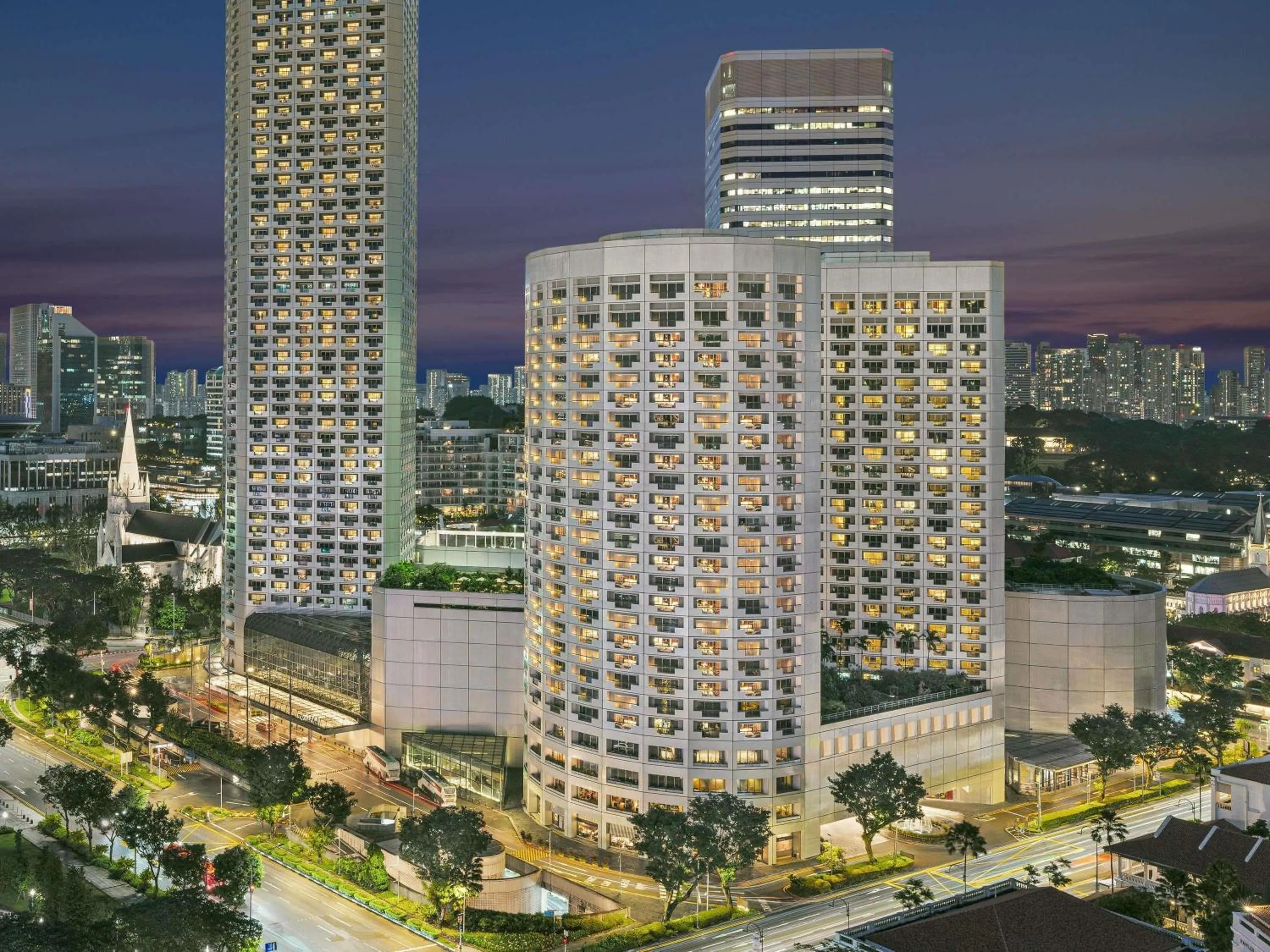 Property building in Fairmont Singapore