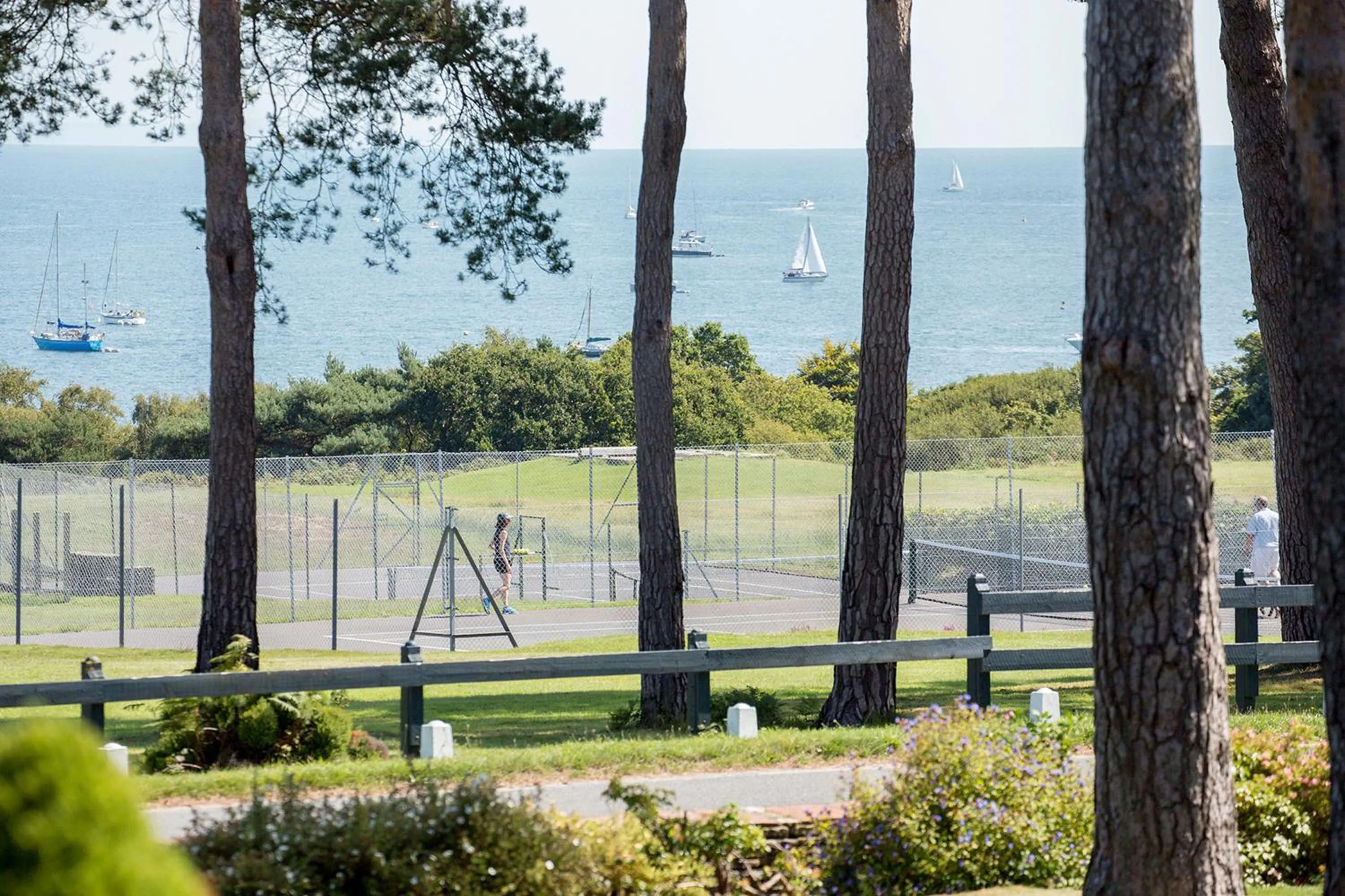 Tennis court in Knoll House